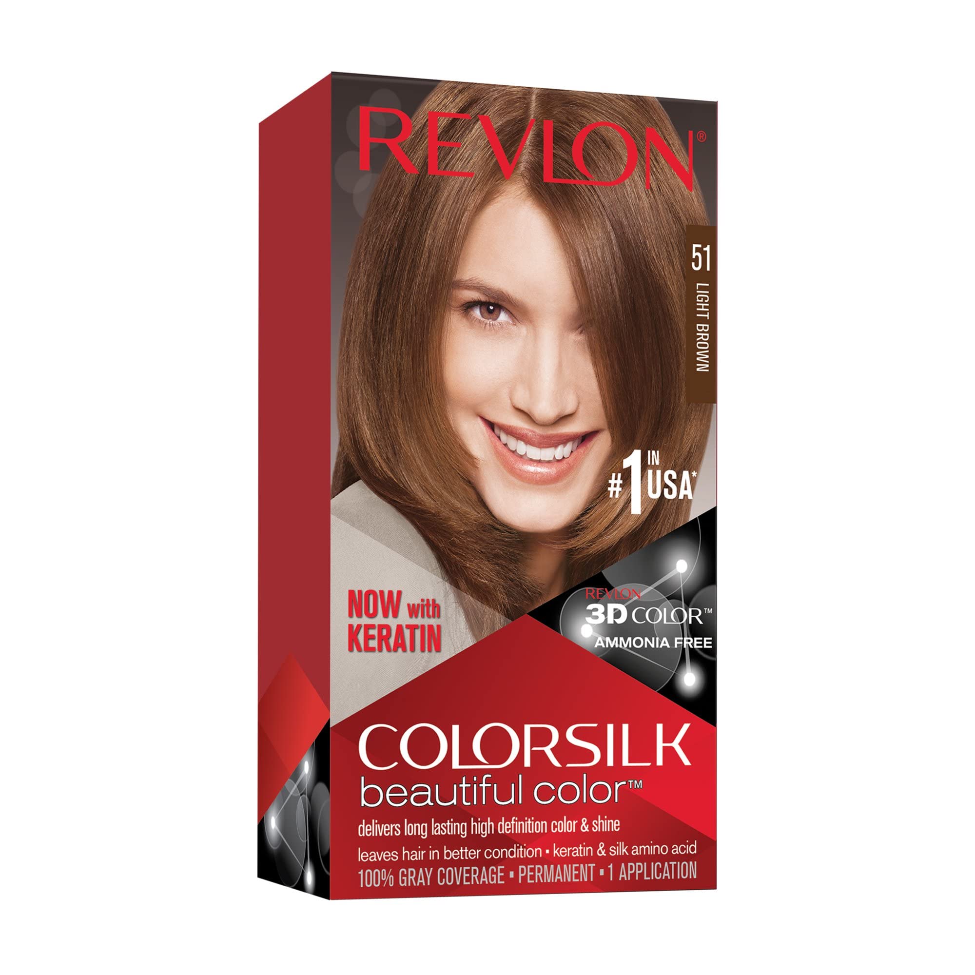 Revlon Colorsilk #51 Light Brown (Pack Of 3)