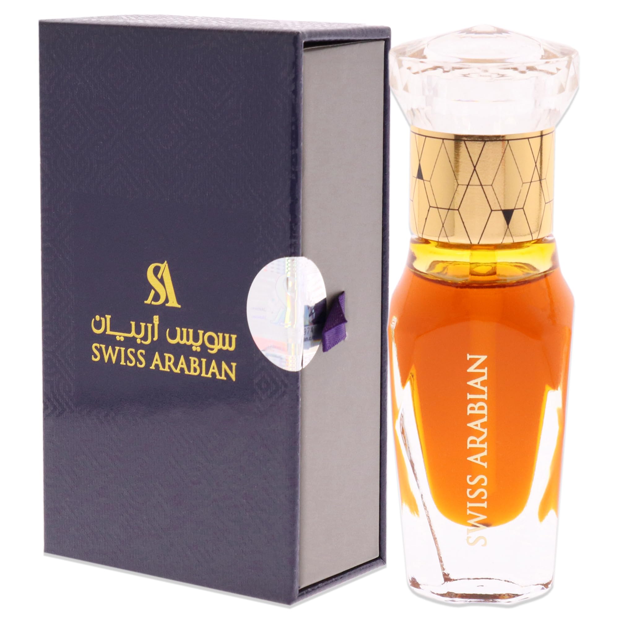 Swiss Arabian Amber Aura For Unisex - Luxury Fragrance Products From Dubai - Long Lasting Personal Perfume Oil - A Seductive, Ex