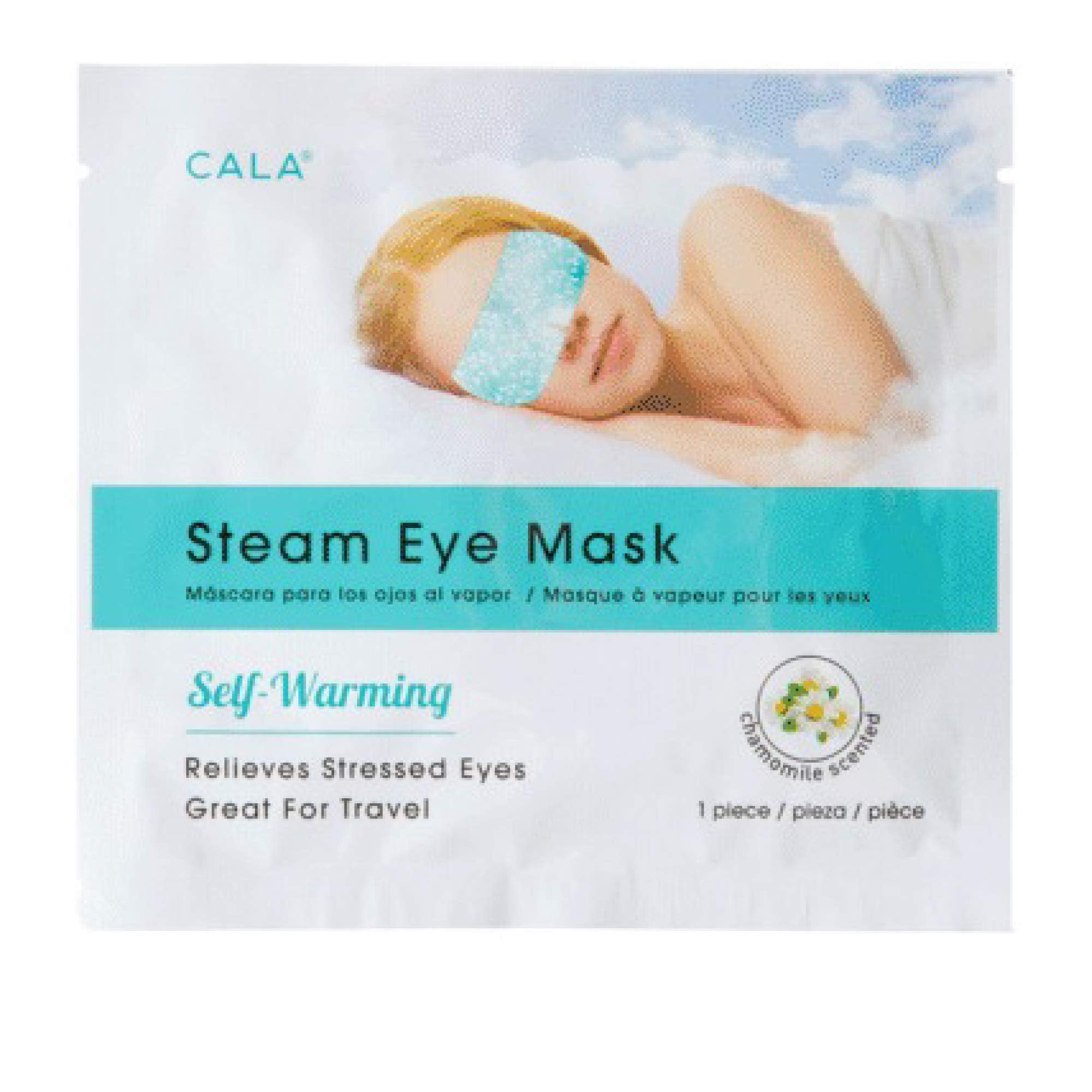 Cala Steam chamomile scented eye mask 5 count, 5 Count
