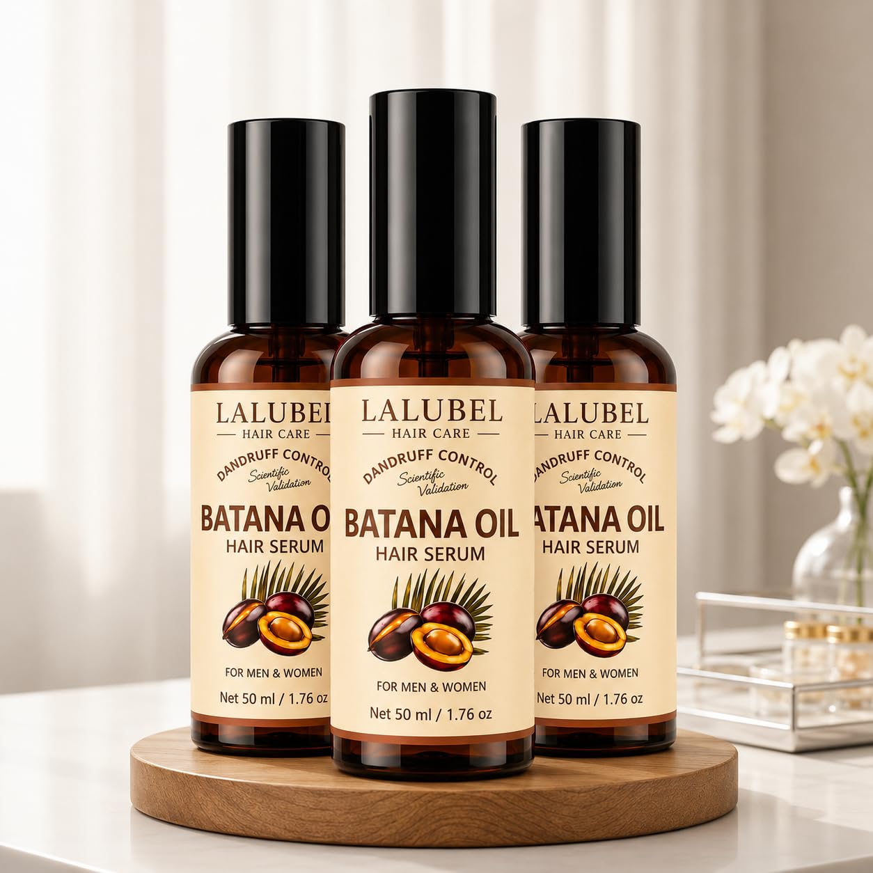 Lalubel Batana Oil Hair & Beard Serum, 50 ml