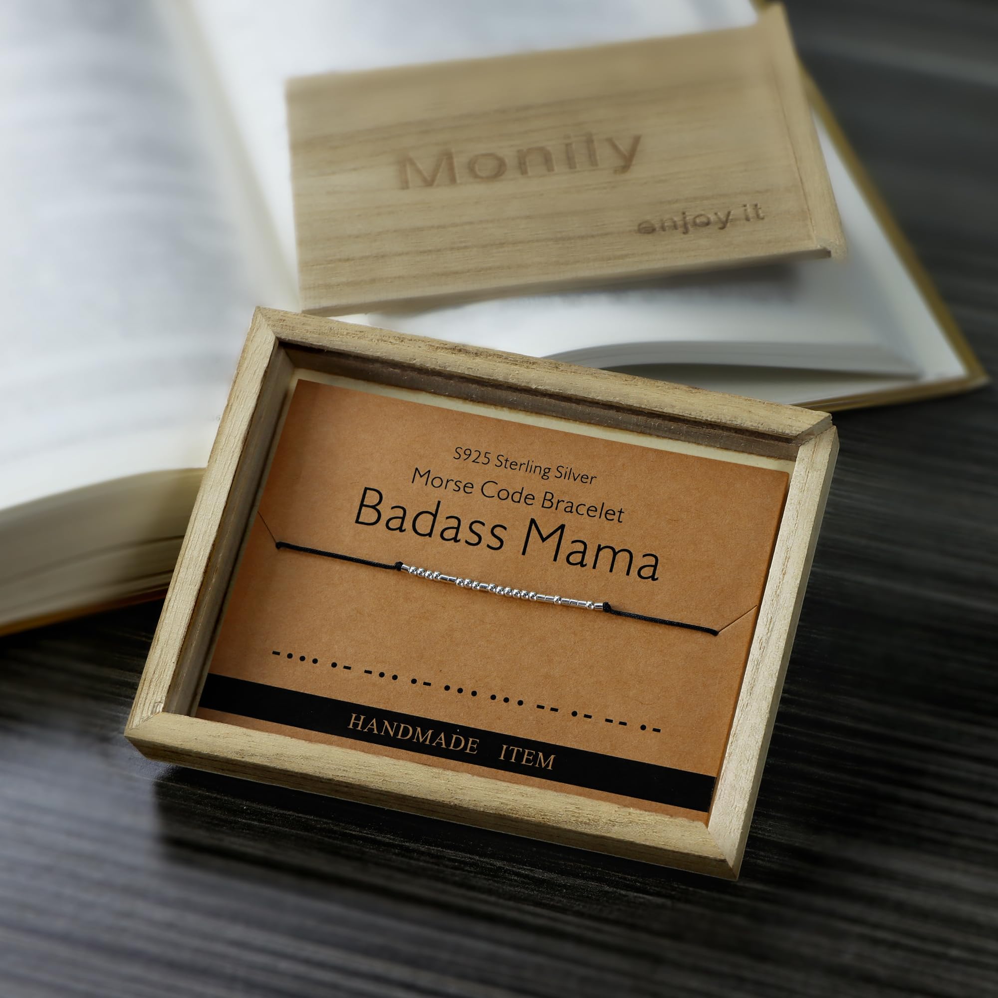 Inspirational Gifts for Women Badass Hero Morse Code Bracelets for Women Funny Gifts for Women Friend Gifts for Women