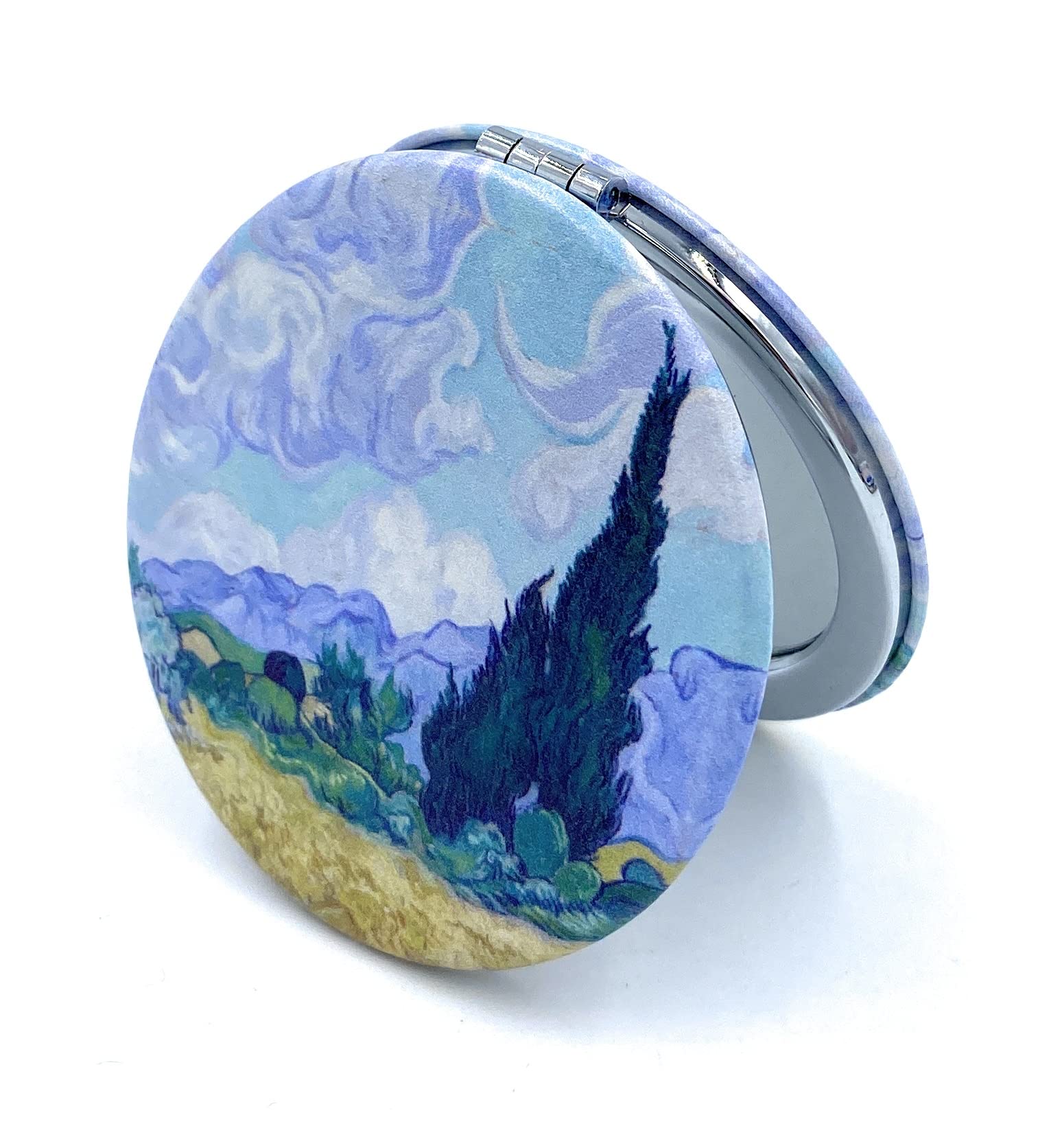 Aeisage Art Gifts For Women Travel Mirror Van Gogh Handheld Mirror Small Cosmetic Compact Mirror Cute Pocket Mirror Design Print
