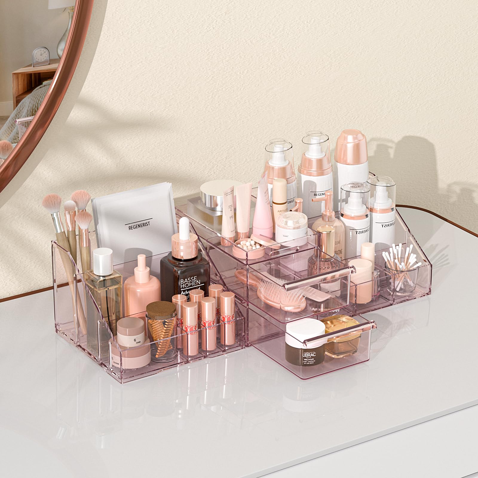 Makeup Organizer, Large Capacity Organizers, Make Up Organizers and Storage with Drawers, Makeup Organizer for Vanity for Makeup