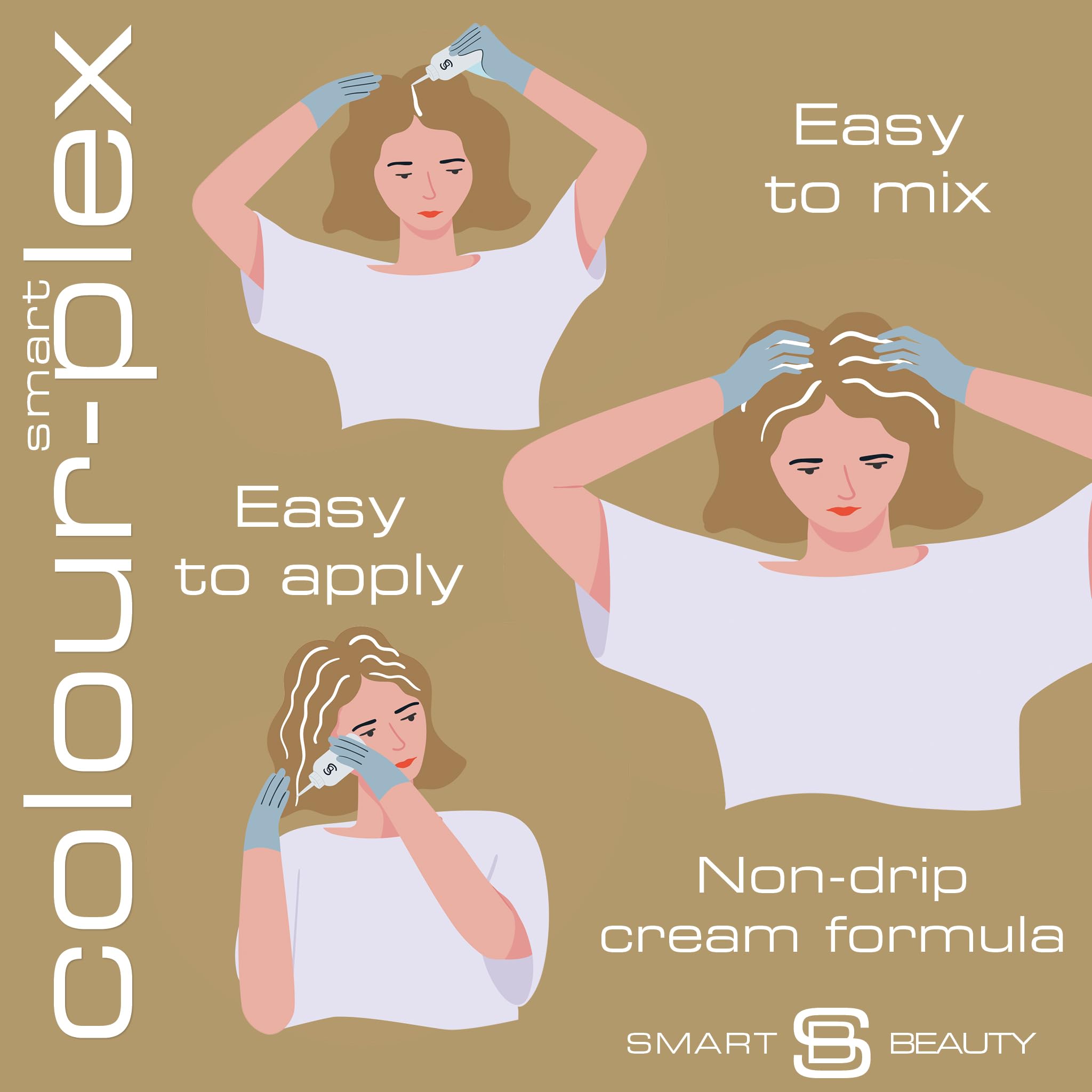 Smart Beauty Platinum Blonde Hair Dye Permanent, With Plex Anti-Breakage Technology That Protects Rebuilds Restores Hair Structu