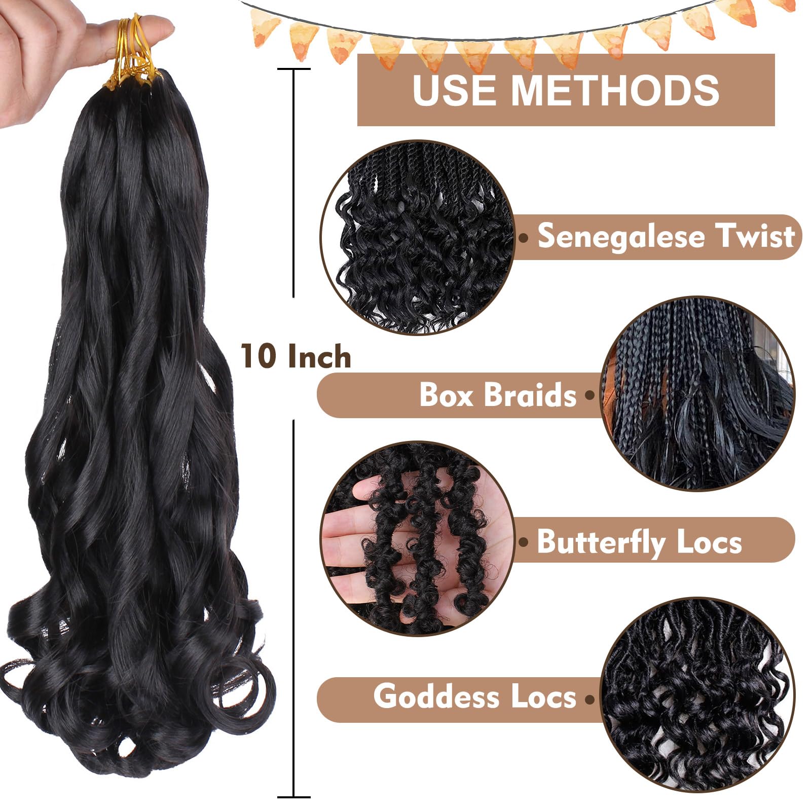 Cookoo 22 Inch 9 Pcs Pre Stretched French Curls Braiding Hair For Goddess Crochet Box Braids Burgundy French Braiding Hair Spani