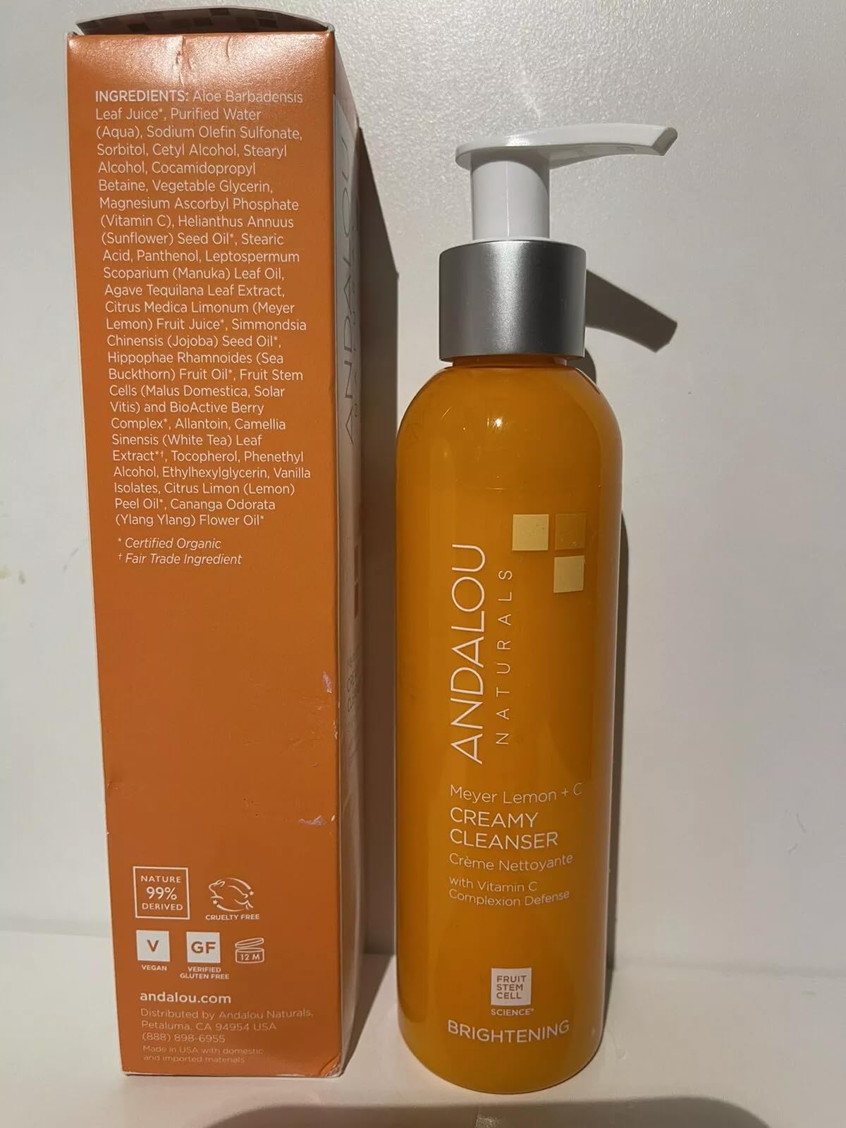 Andalou Naturals Cleanser Crmy Meyer Lemon