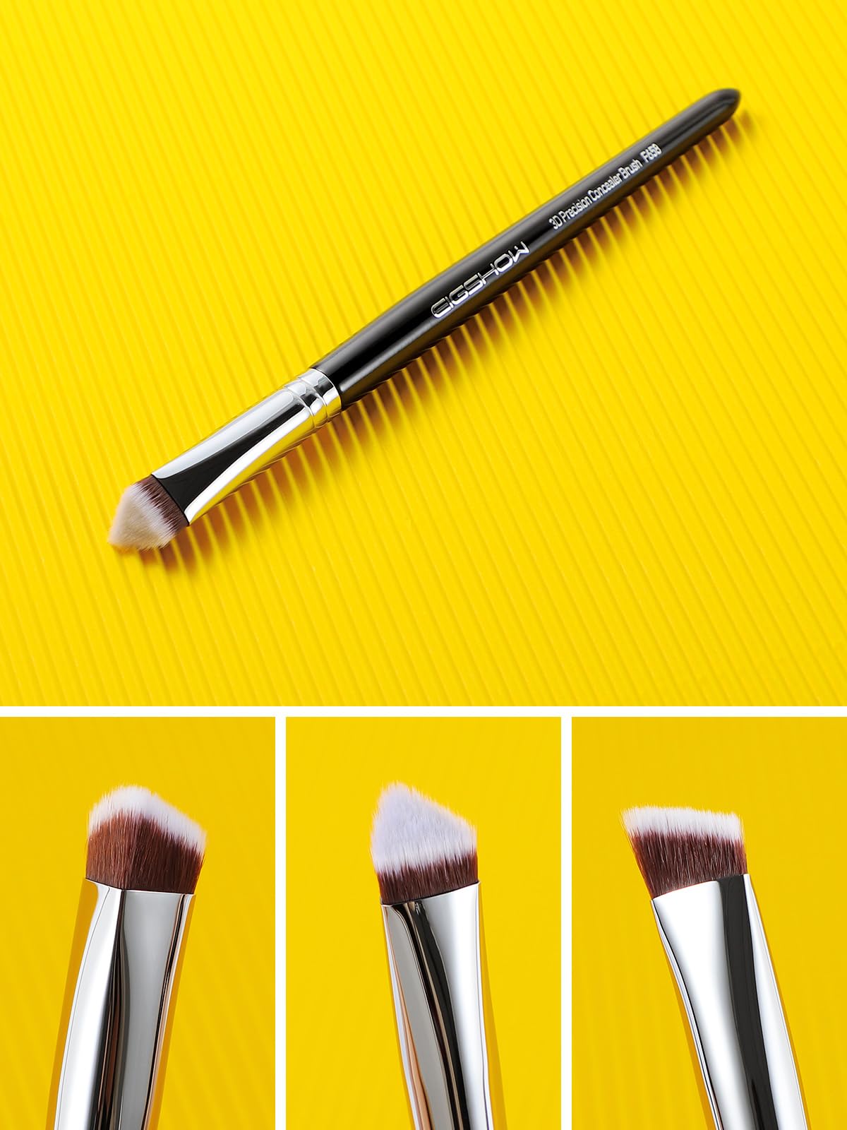 Concealer Brush, EIGSHOW Concealer Brush Under Eye for Precise Coverage of Dark Circles Blemishes Acne, Small Concealer Brush fo