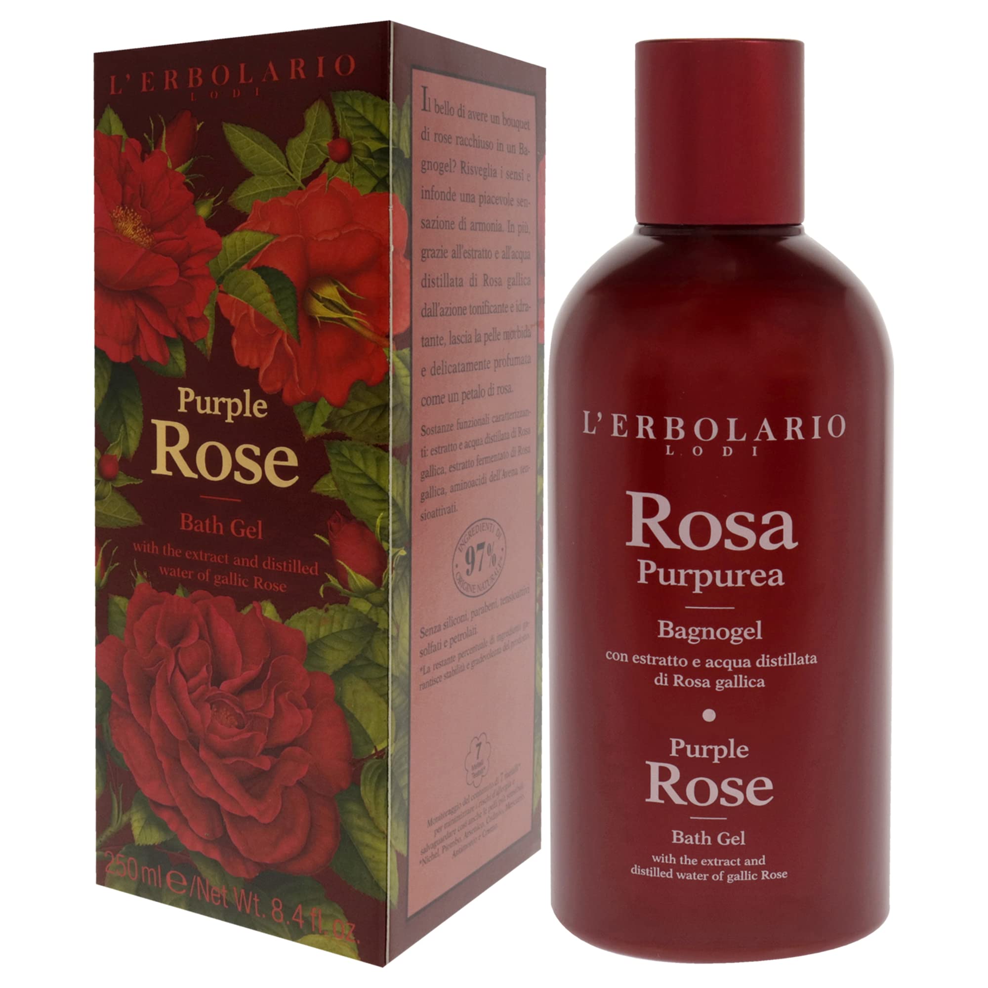 Purple Rose Bath Gel By Lerbolario For Women - 84 Oz Shower Gel(D0102Hgrfpv)
