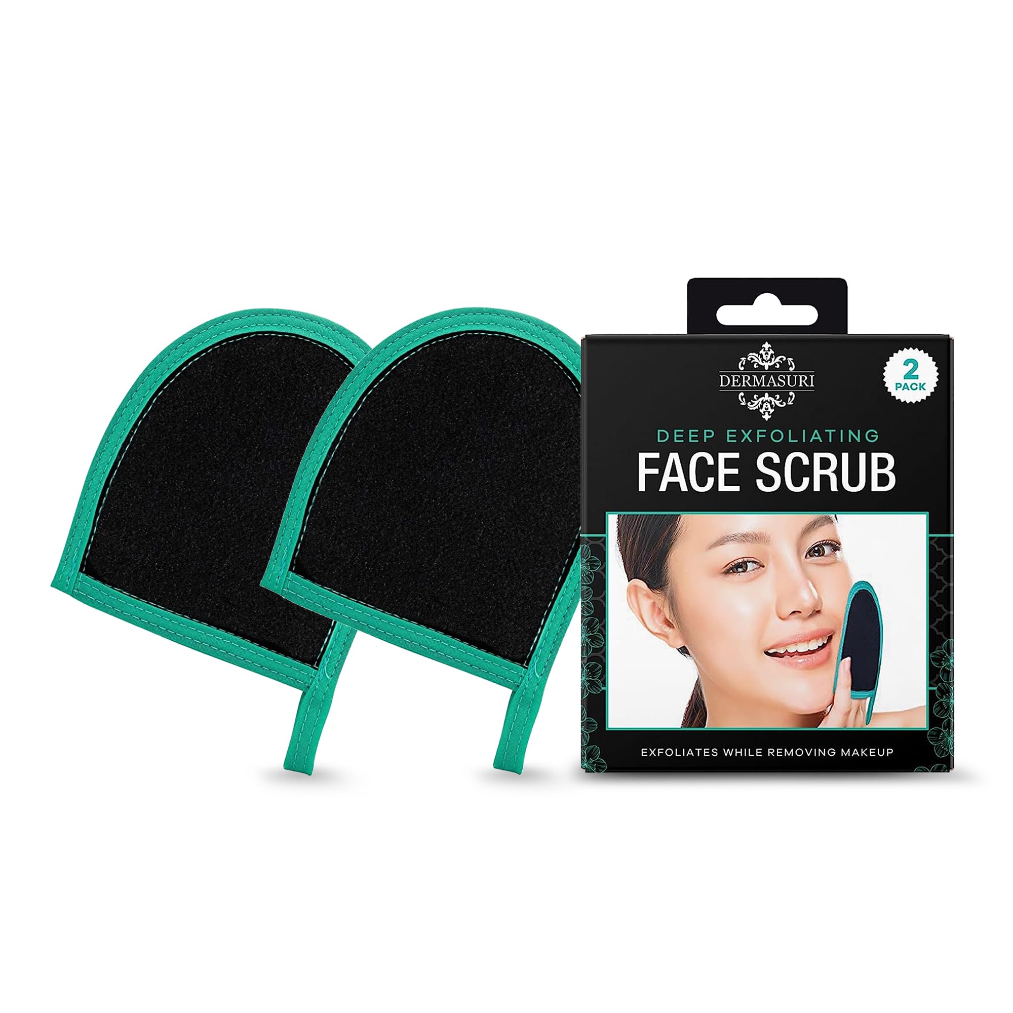 Dermasuri Deep Exfoliating Glove For Face - Exfoliating Mitt Face Scrub And Dead Skin Remover - Face Scrubber For Men & Women -