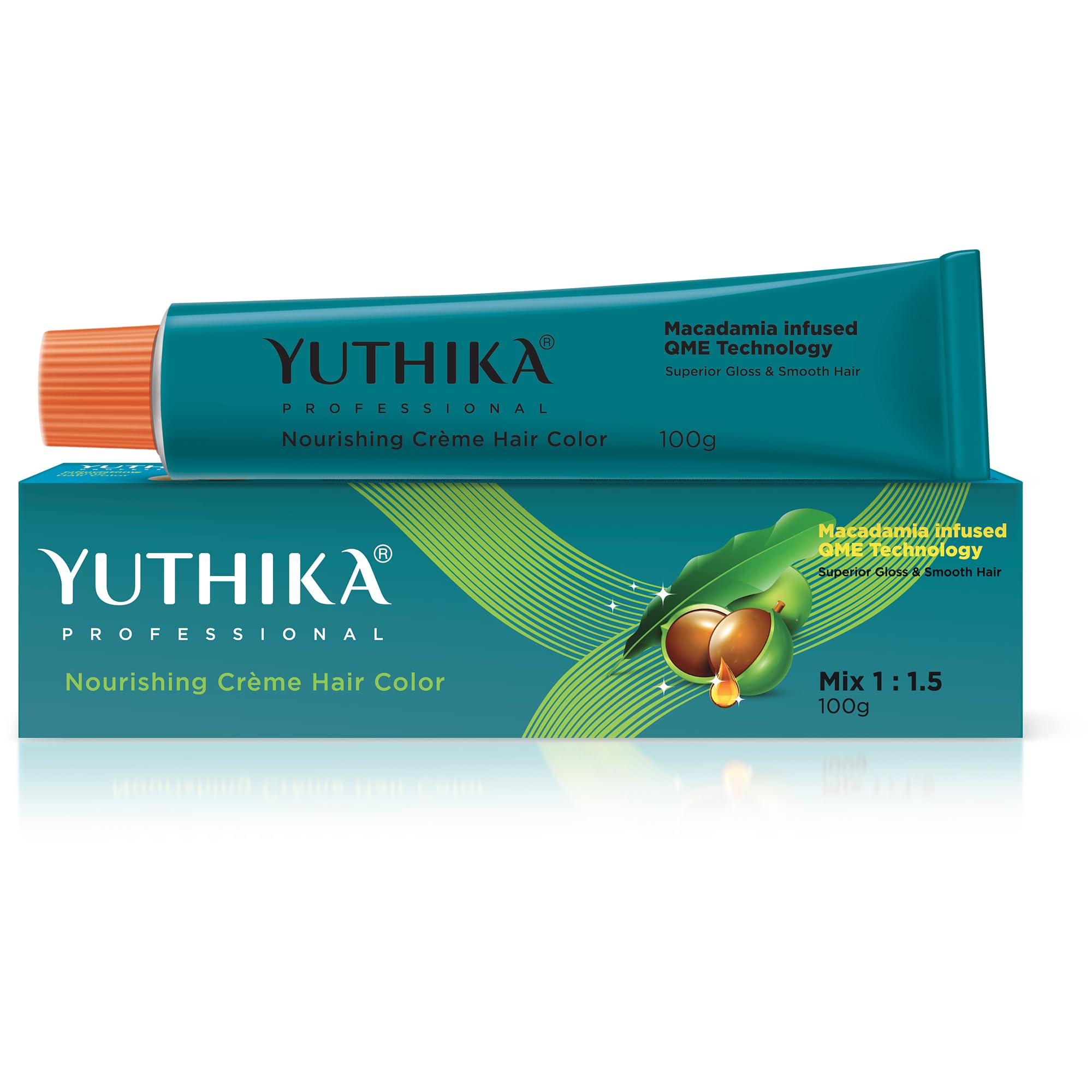 Yutika Professional Creme Hair Color 100Gm Darkest Brown 2.0 