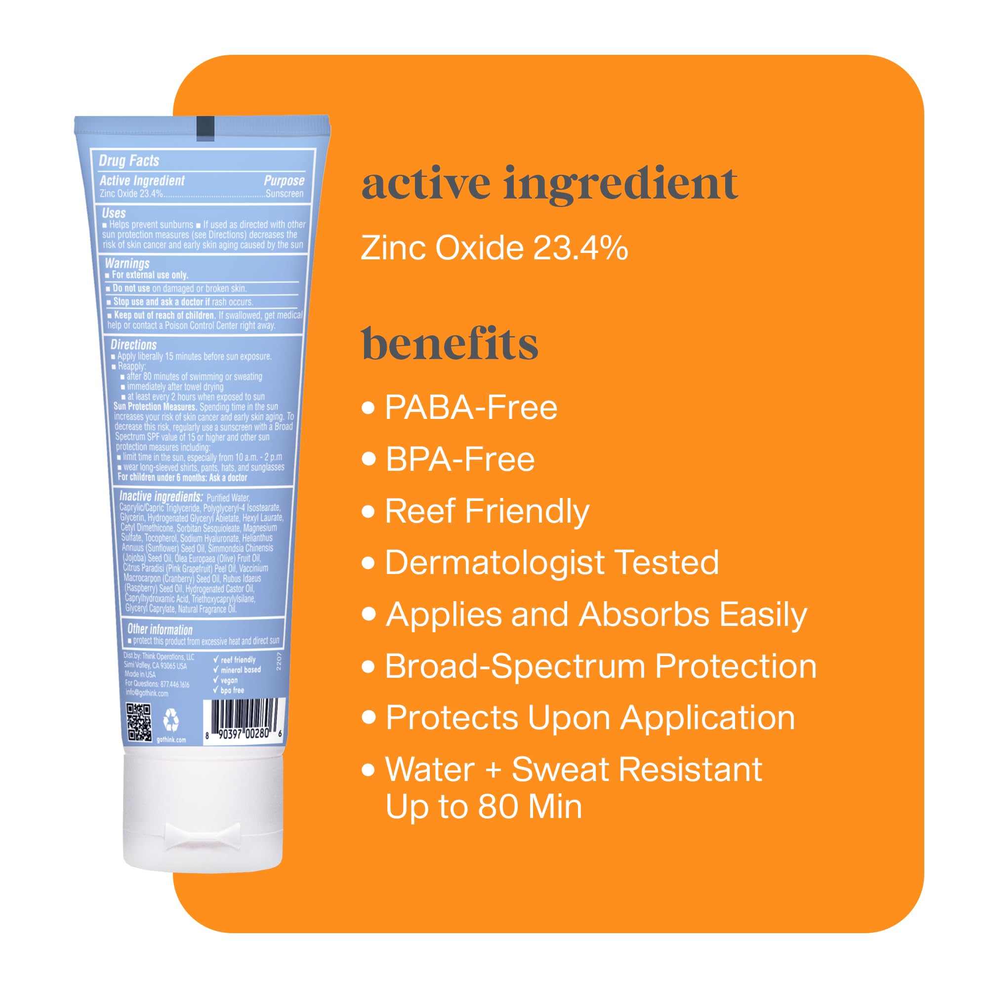 Thinksport Livestrong Sunscreen SPF 50+ 3 Ounces