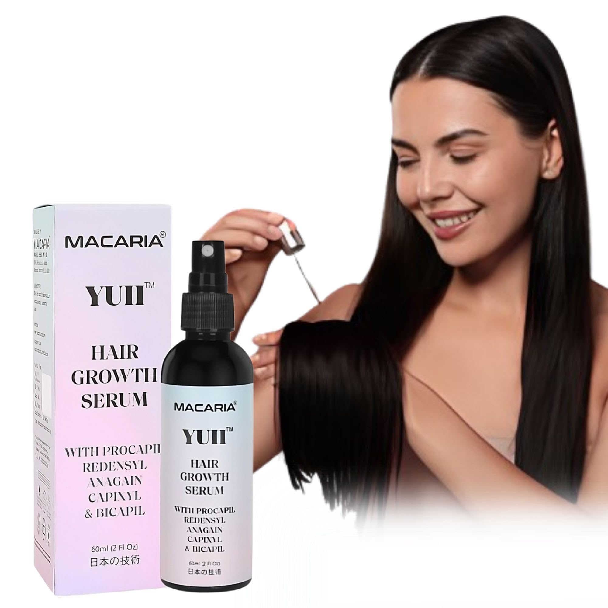 MACARIA Yuii Hair Growth Serum with procapil, redensyl,anagain,capixyl & bicapil for boys