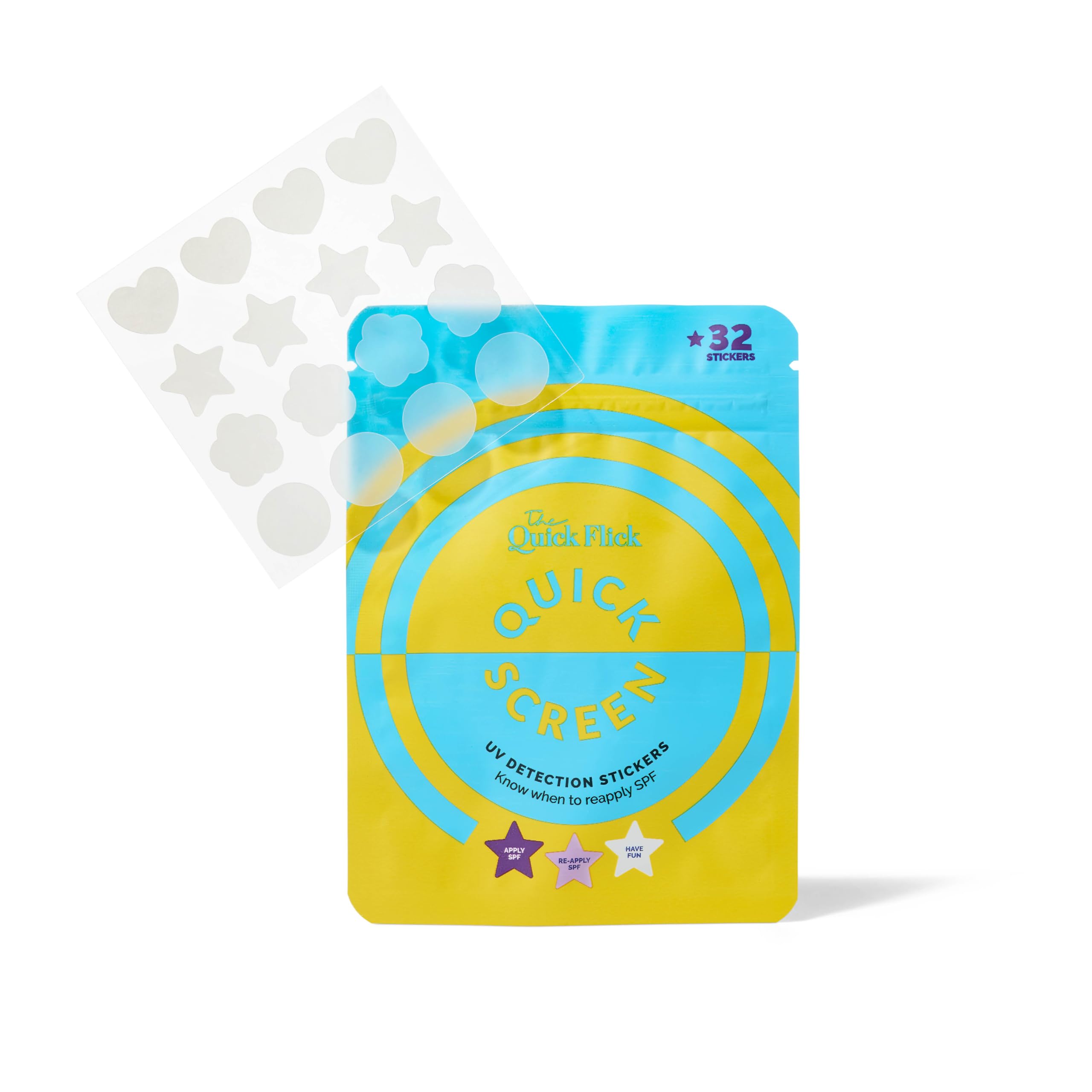 Precise UV Detection Sticker for Sunscreen  Know When to Reapply Sunscreen & Prevent Sunburn  UV Stickers for Adults and Kids 