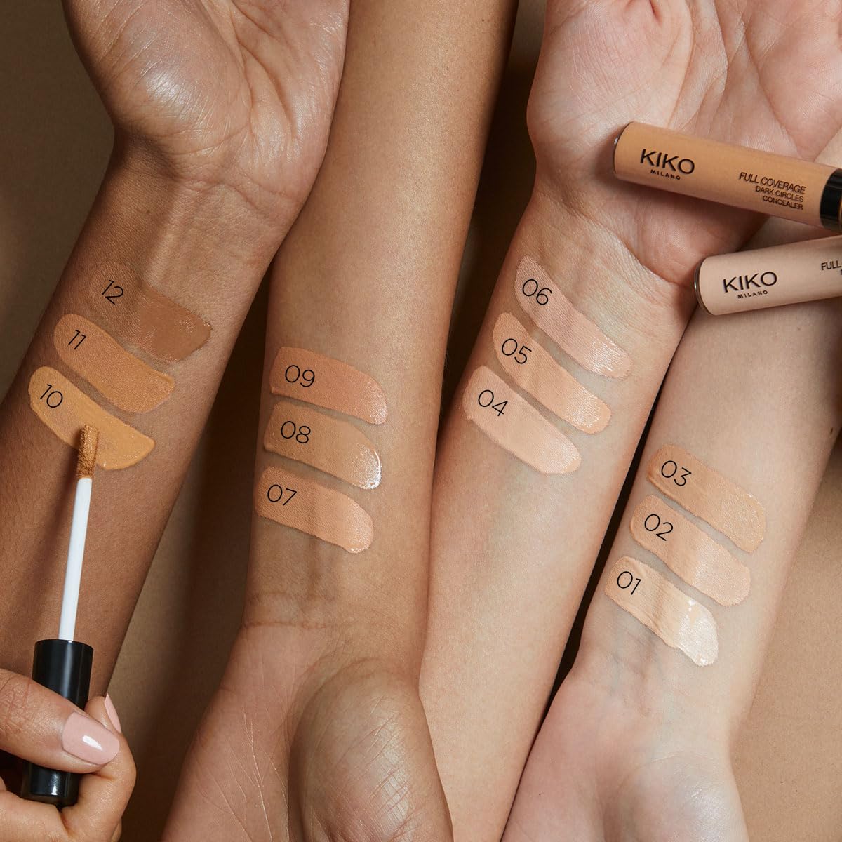 KIKO MILANO - Full Coverage Dark Circles Concealer 05 High-coverage liquid concealer for the face and eye area.