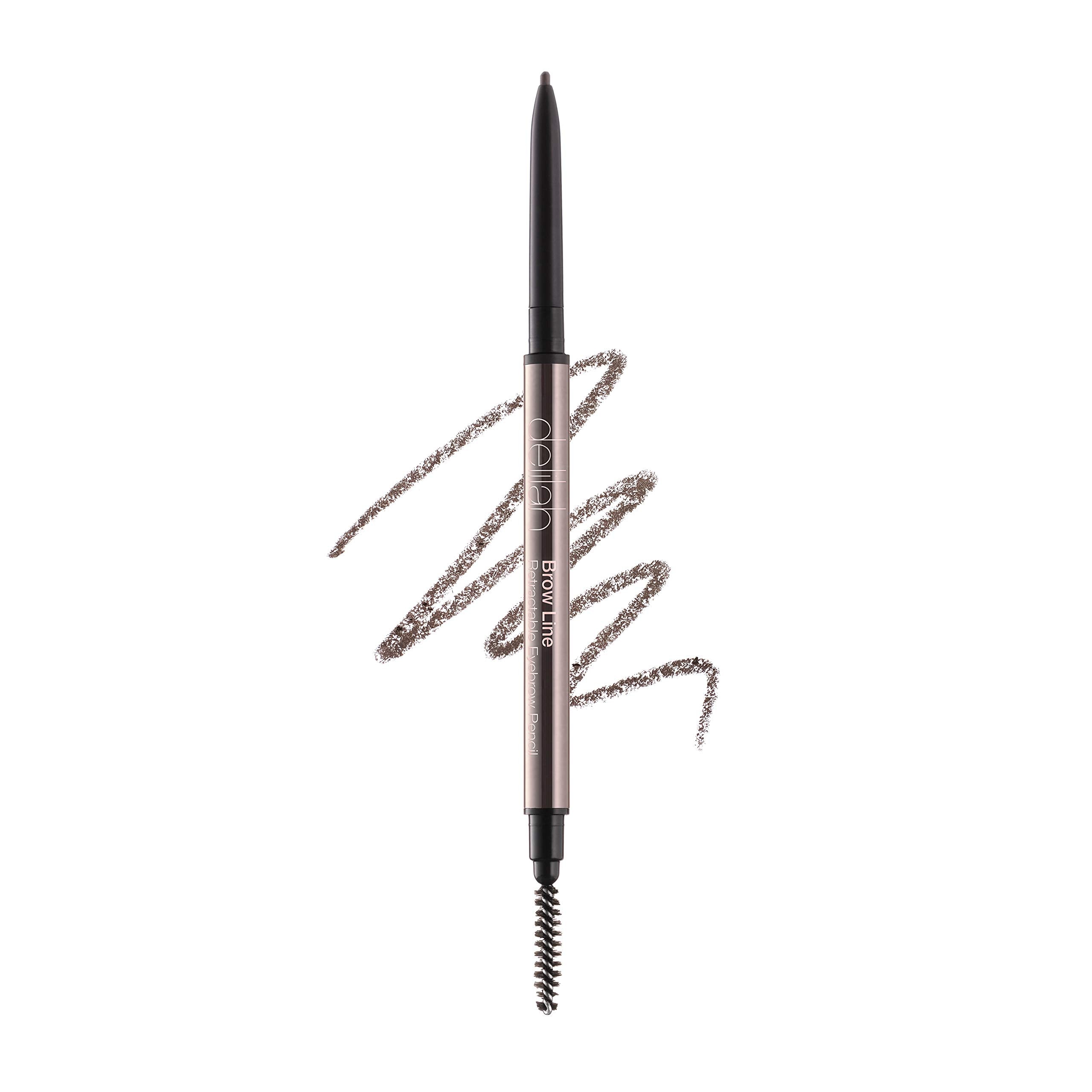 Brow Line Retractable Eyebrow Pencil With Brush - Sable By Delilah For Women - 0.002 Oz Eyebrow