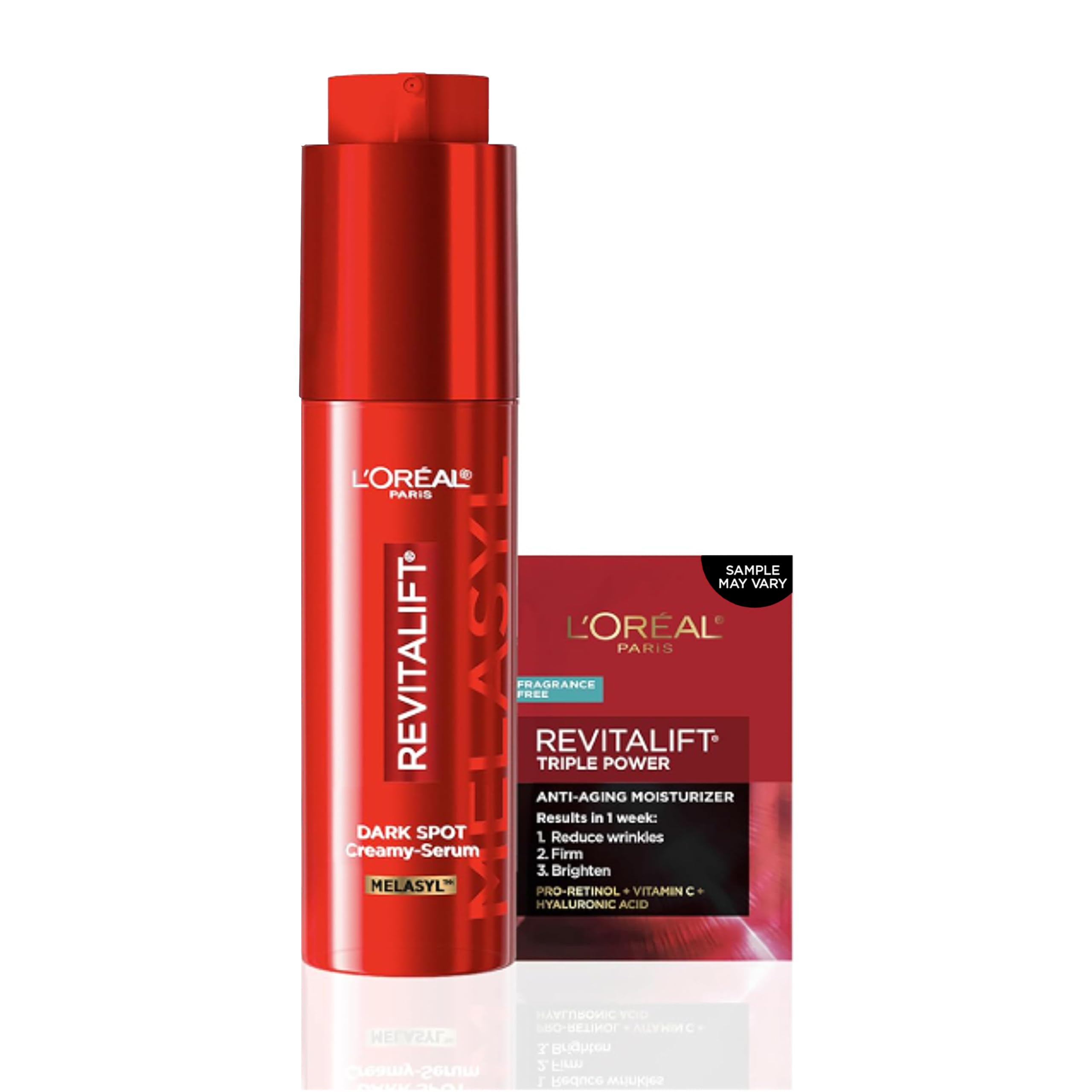 LOreal Paris Revitalift Triple Power Dark Spot Corrector CreamySerum, Hyperpigmentation Treatment With Melasyl, Vitamin C & Ni