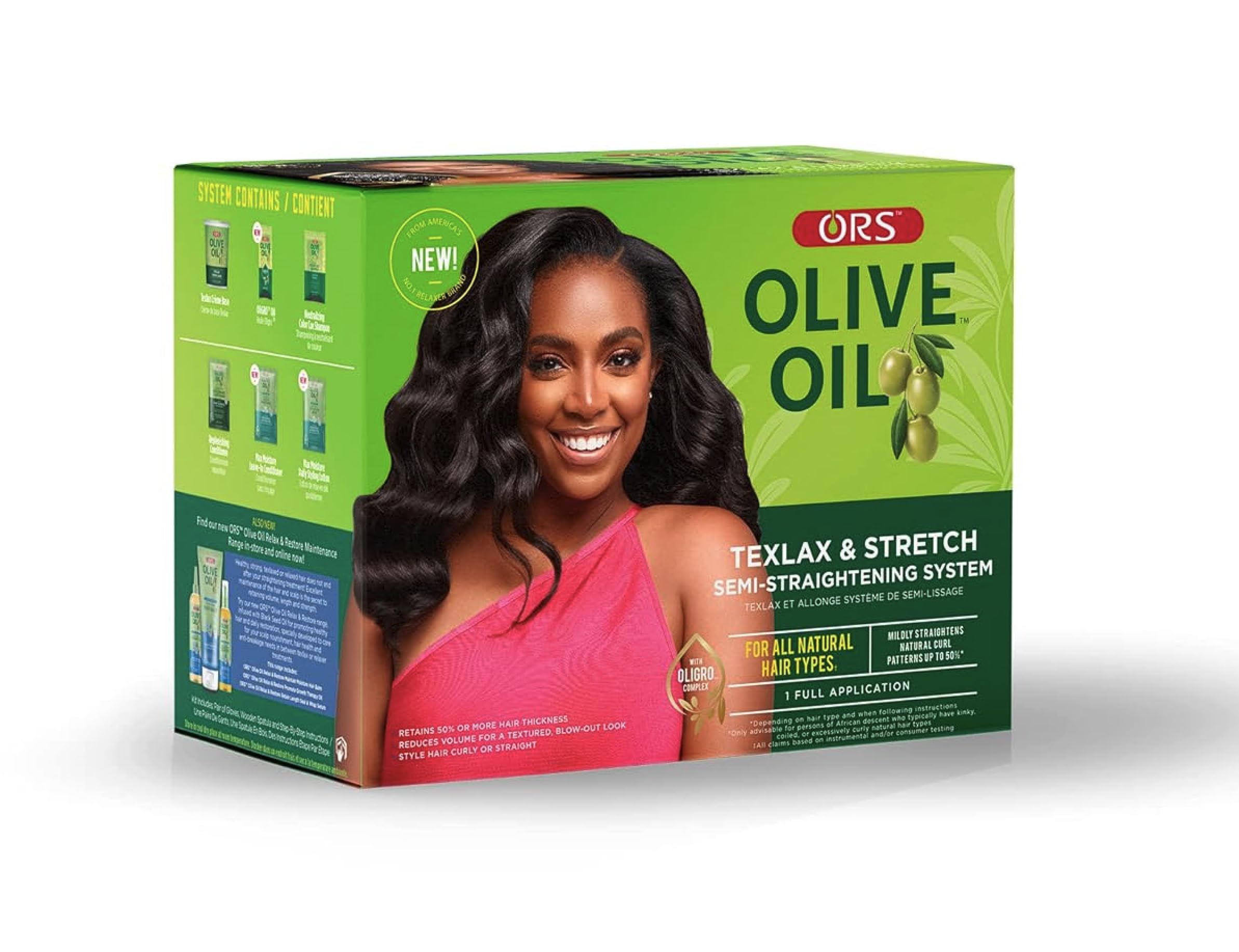 Olive Oil Texlax & Stretch Semi-Straightening System