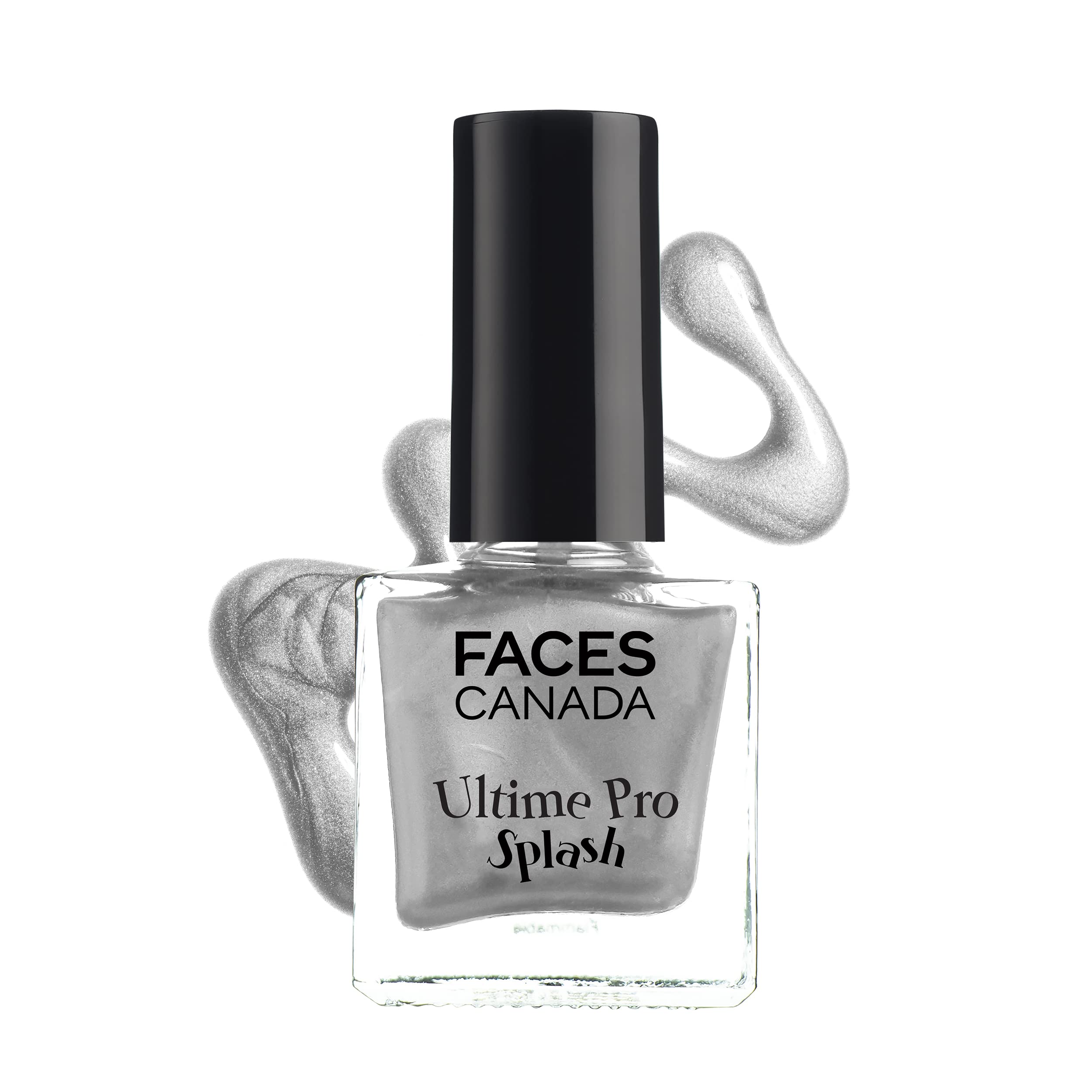 Faces Canada Splash Glossy Nail Enamel (Silver Frost 61, 8 Ml)