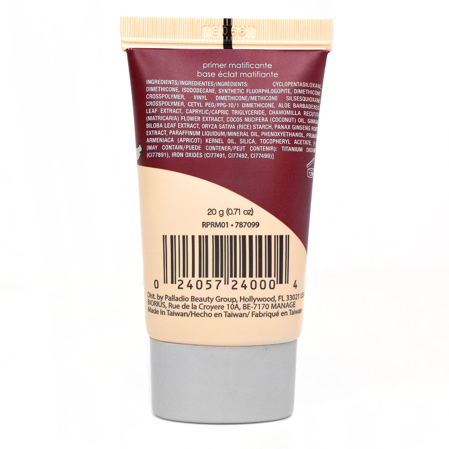Palladio Rice Primer, Formulated with Natural Rice, Controls Oil on Your Skin and Locks in Makeup, Lightweight with a Smooth Mat