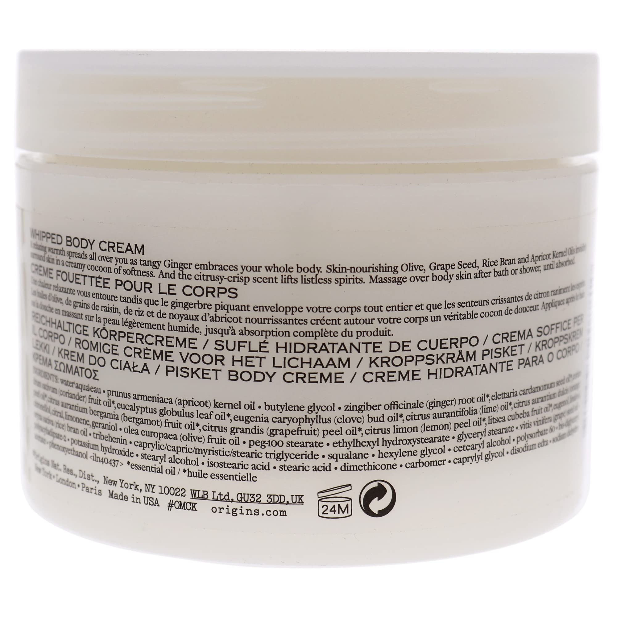 Origins Ginger Souffle And Trade Whipped Body Cream, 6.7 Ounces