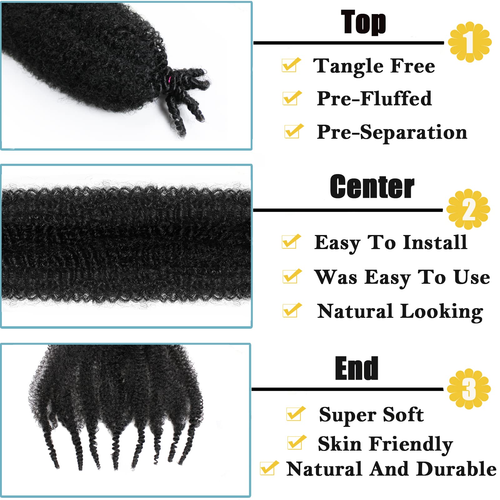 8 Packs Marley Twist Braiding Hair Pre-Stretched Springy Afro Twist Hair 18 Inch For Soft Locs Crochet Hair Synthetic Protective