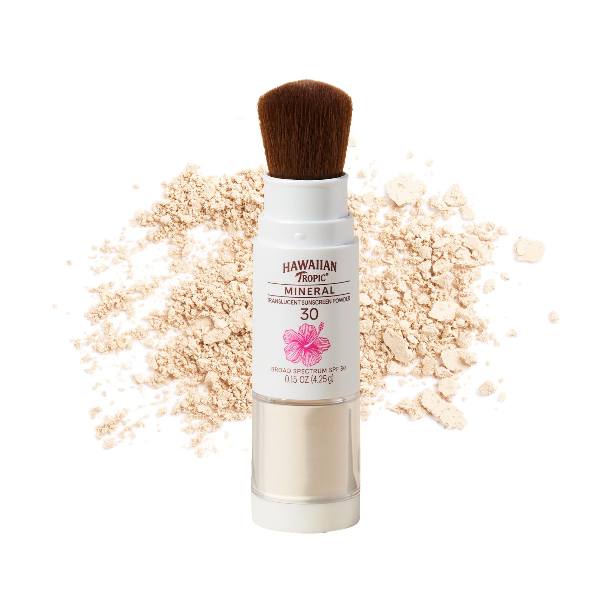Hawaiian Tropic Mineral Powder Brush, Spf 30