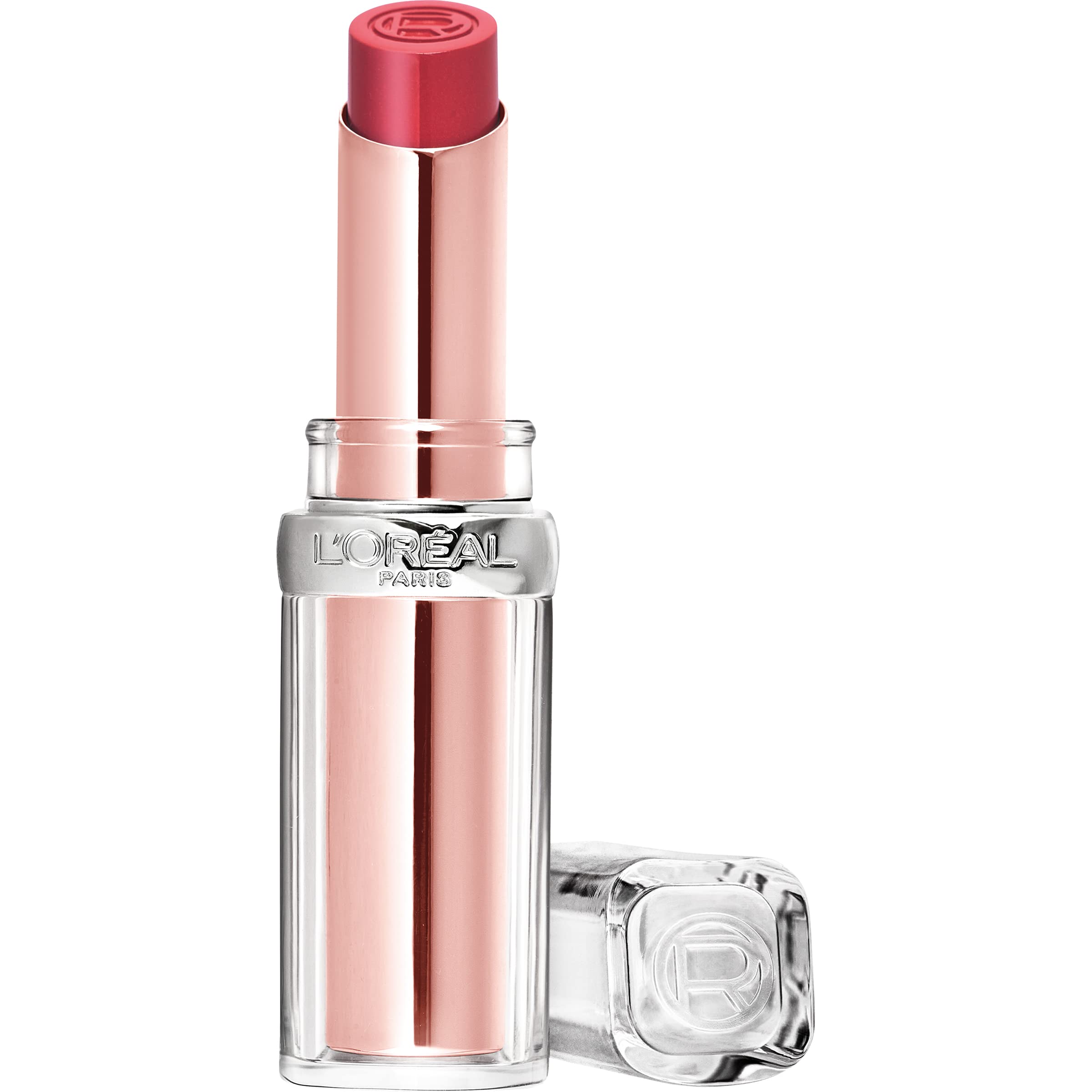 LOreal Paris Glow Paradise Hydrating Balm-in-Lipstick with Pomegranate Extract, Rose Mirage, 0.1 Oz