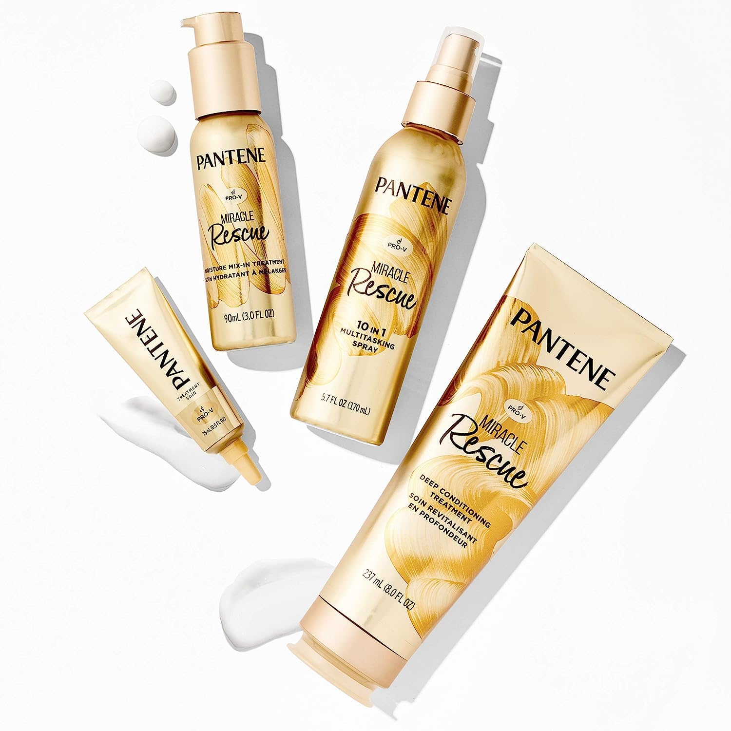 Pantene Miracle Rescue Moisture Mix-In, Damaged Hair Repair Conditioner Add-In, 3 fl oz.