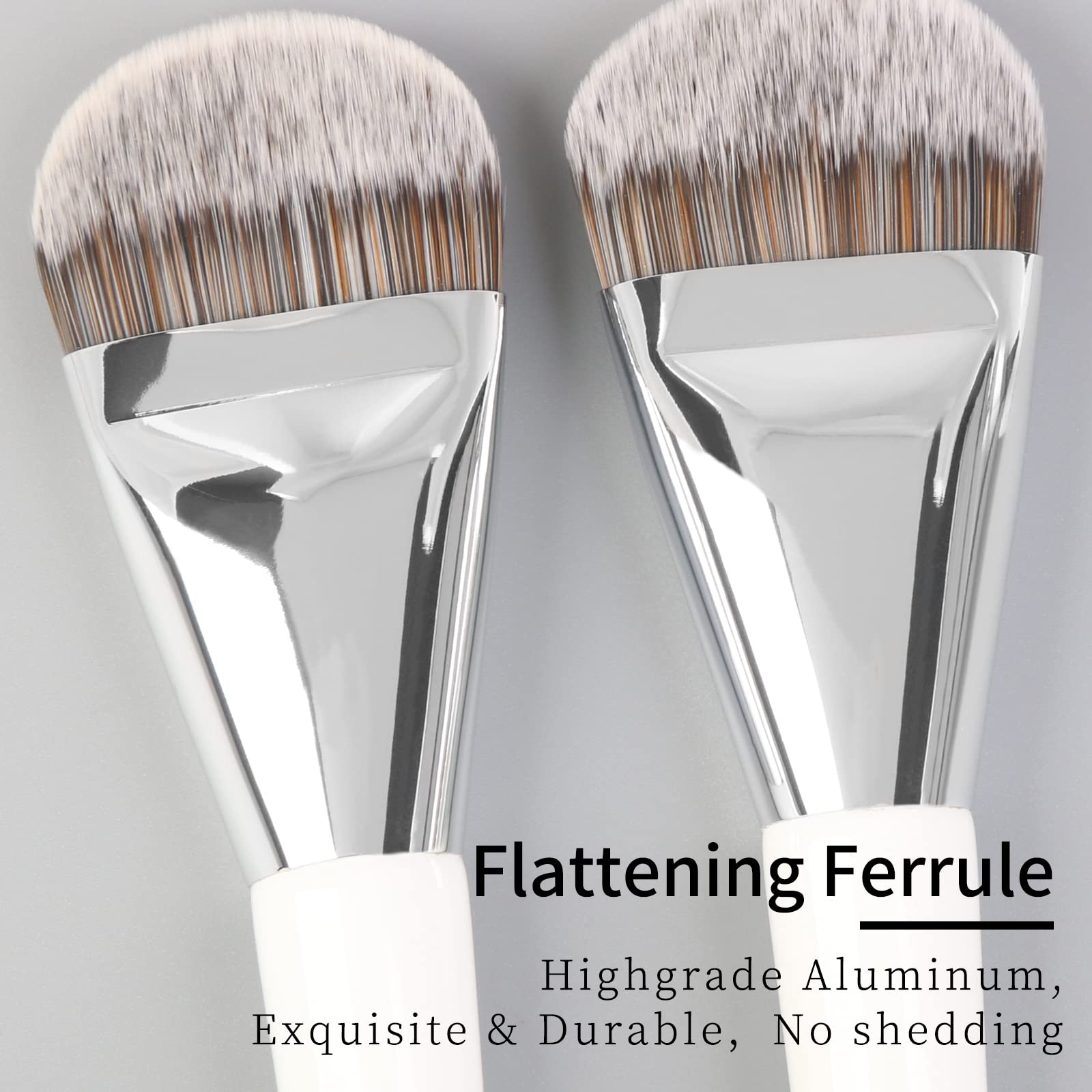 Enzo Ken Liquid Foundation Brush, Flat Foundation Brush For Liquid Makeup, Make Up Brush For Liquid Foundation, Flat Makeup Brus