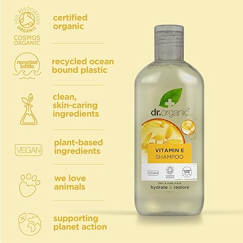Organic Doctor Organic Vitamin E Shampoo, 9 floz