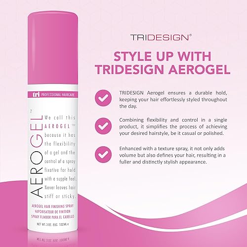 TRI Aerogel Hair Spray - Extra Hold, Free & Clear Hairspray for Women, Travel, Volume Fixer & Non-Sticky Essentials, Flexible Ho