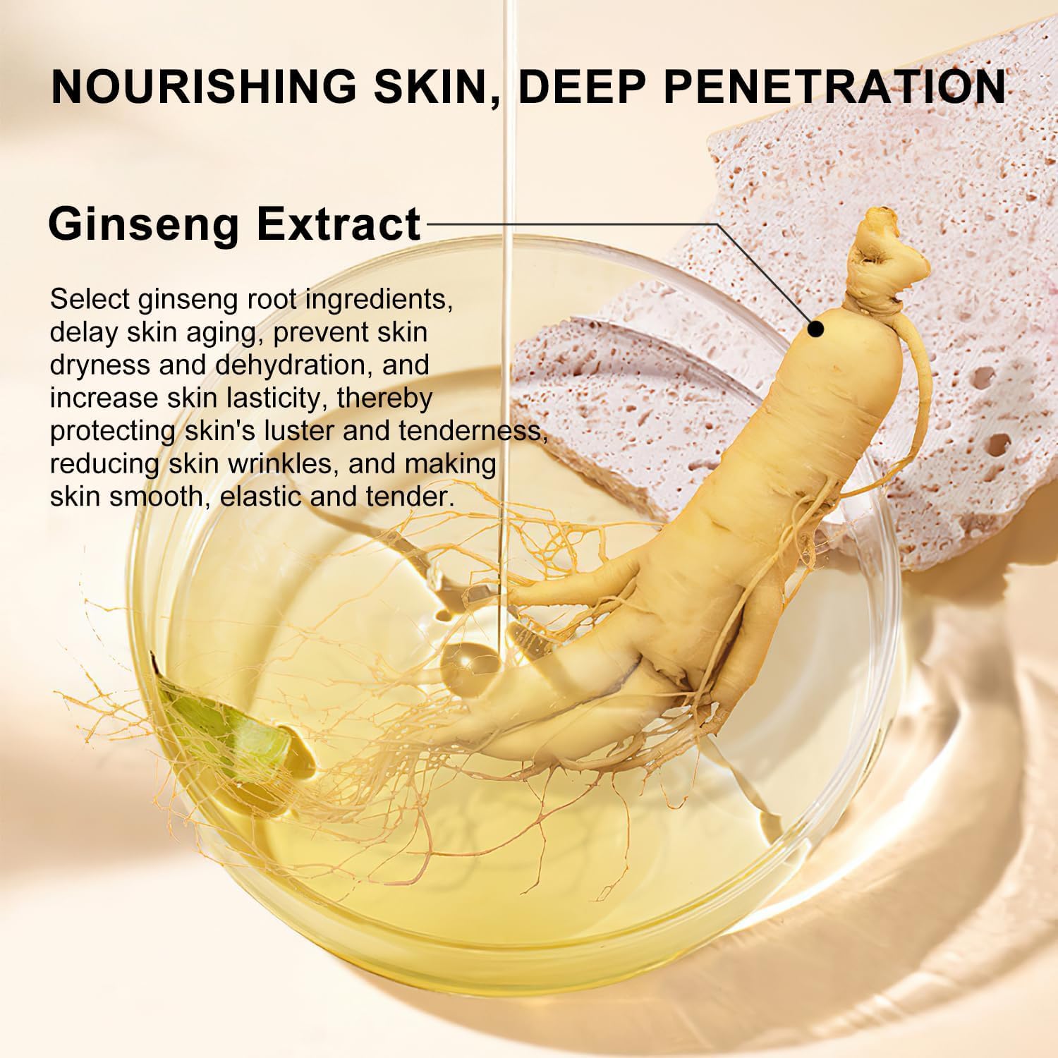 Tptal Ginseng Extract Liquid,Ginseng Anti Wrinkle Serum,Ginseng Extract Anti-Wrinkle Original Serum Oil,Korean Red Ginseng Polyp