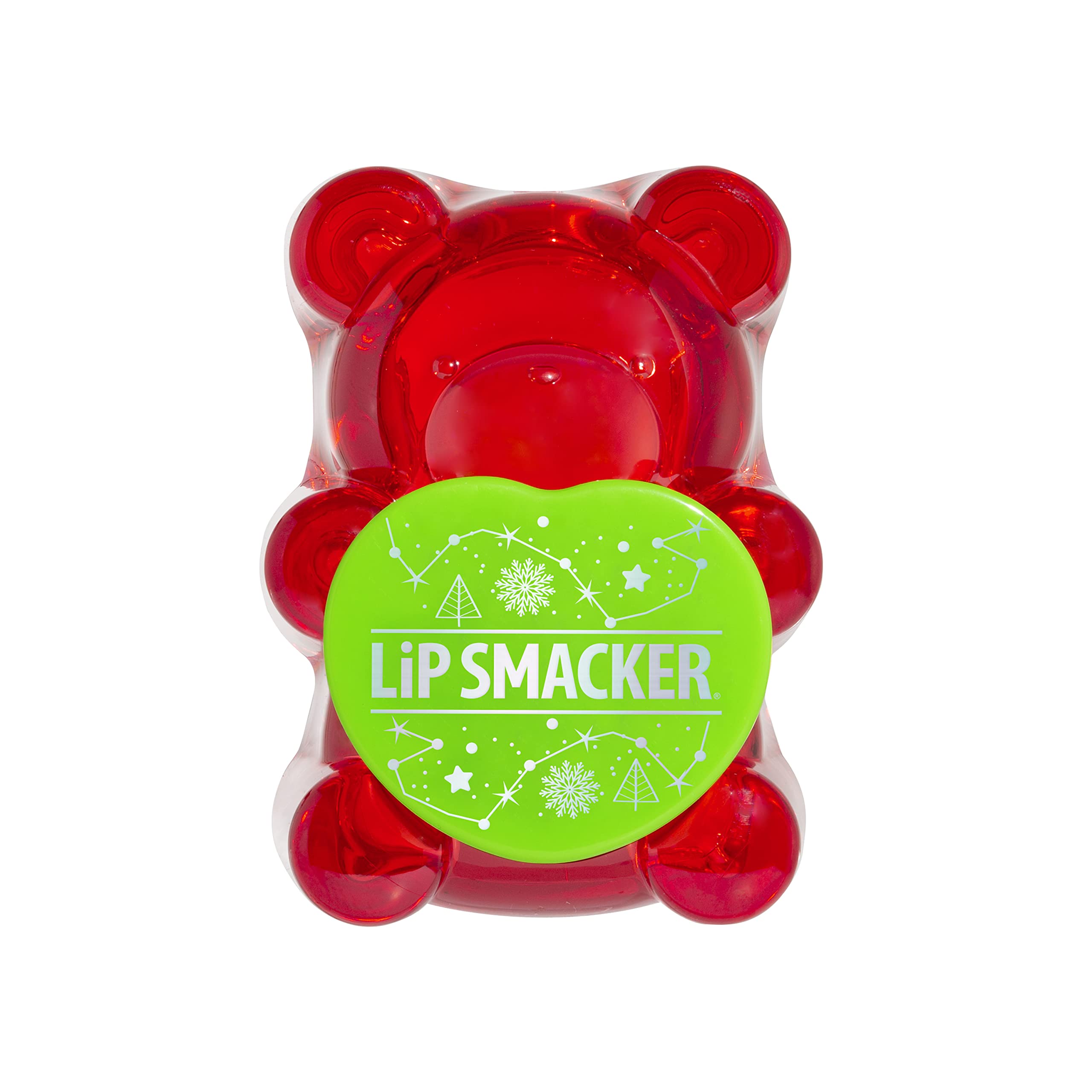 Lip Smacker Holiday Sugar Bear Flavored Lip Balm Candy Cane Red Stocking Stuffer