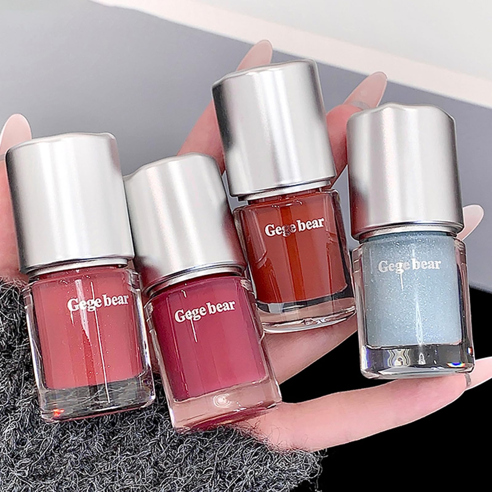 Petansy Shimmer Hydrating Jelly Lip Gloss, Mirror Moisturizing Lipgloss, Plumping Water Jelly Liquid Lipstick, Plumping Long Las
