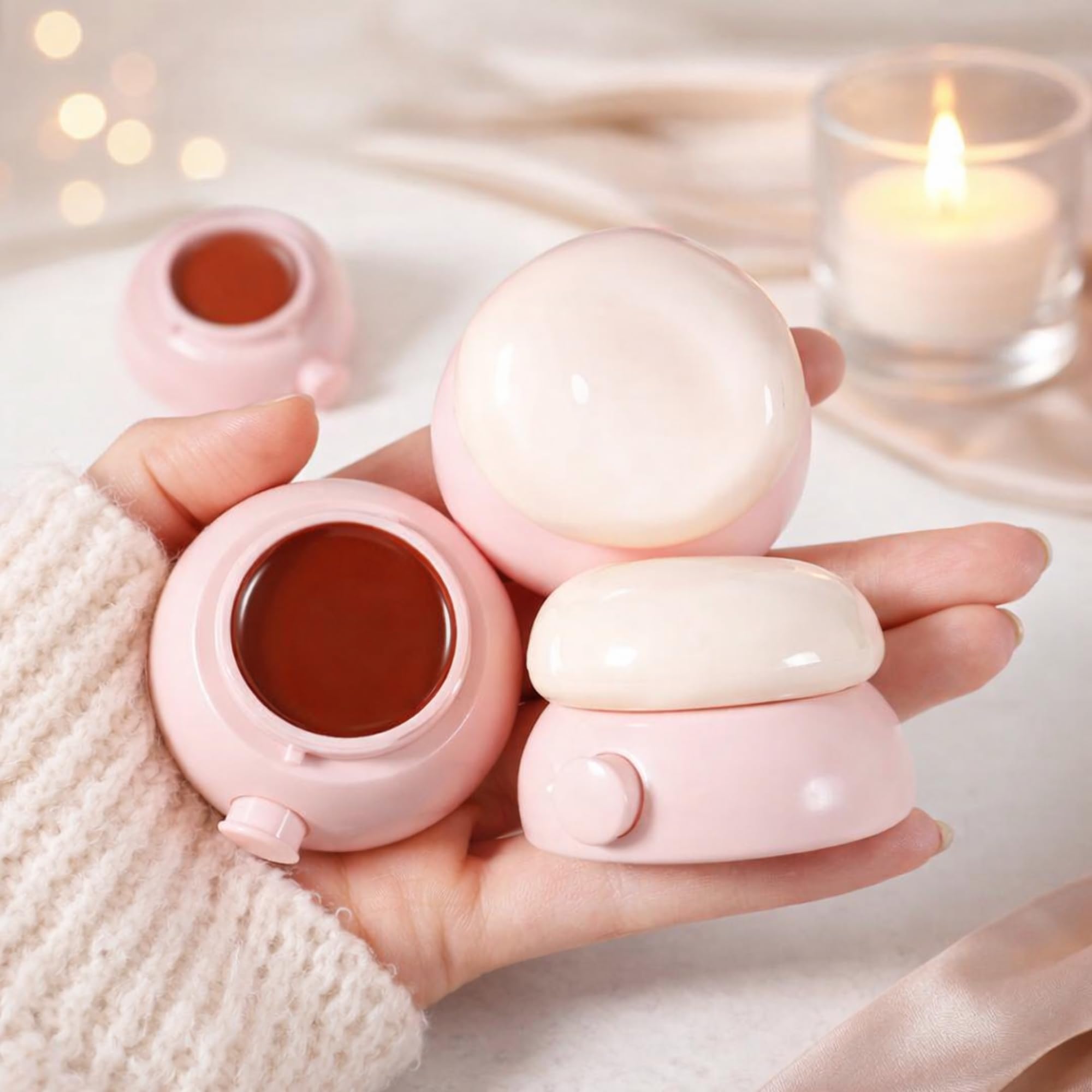 Maybelucky 3In1 Lip & Cheek Tint Blush With Lip Mask, Multicolor, 40G