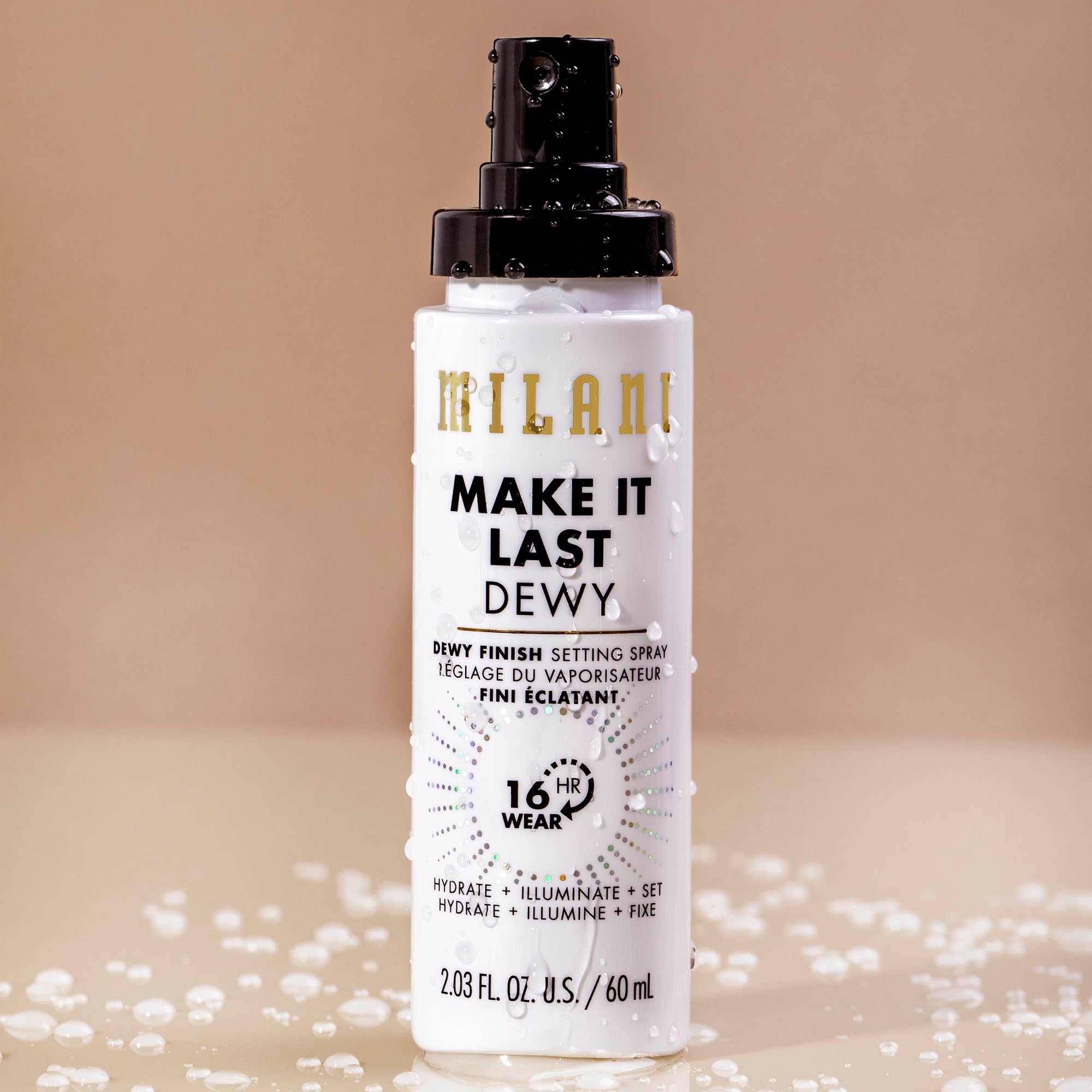 Milani Make It Dewy Setting Spray 3 In 1- Hydrate + Illuminate + Set (2.03 Fl. Oz.) Makeup Finishing Spray - Makeup Primer & Hyd