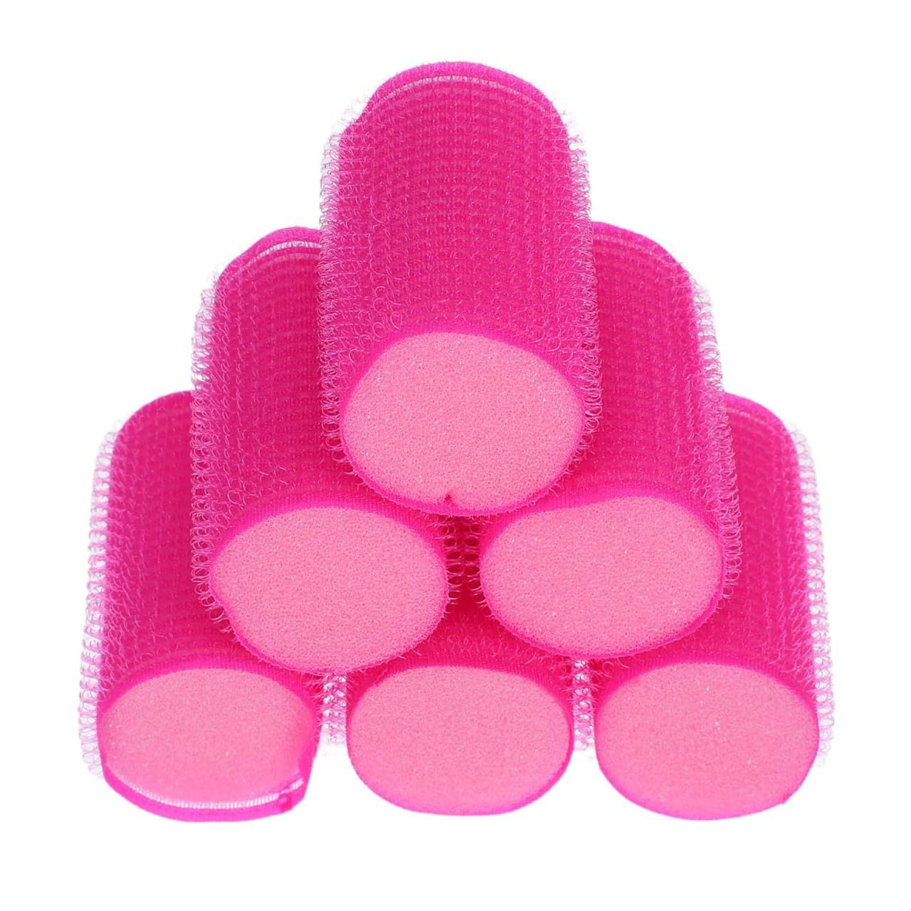 WRITWAA Self Adhesive Sponge Hair Rollers 8 Pcs Soft Foam Curlers Lightweight Hair Styling Tool for Women Suitable for Wet and D