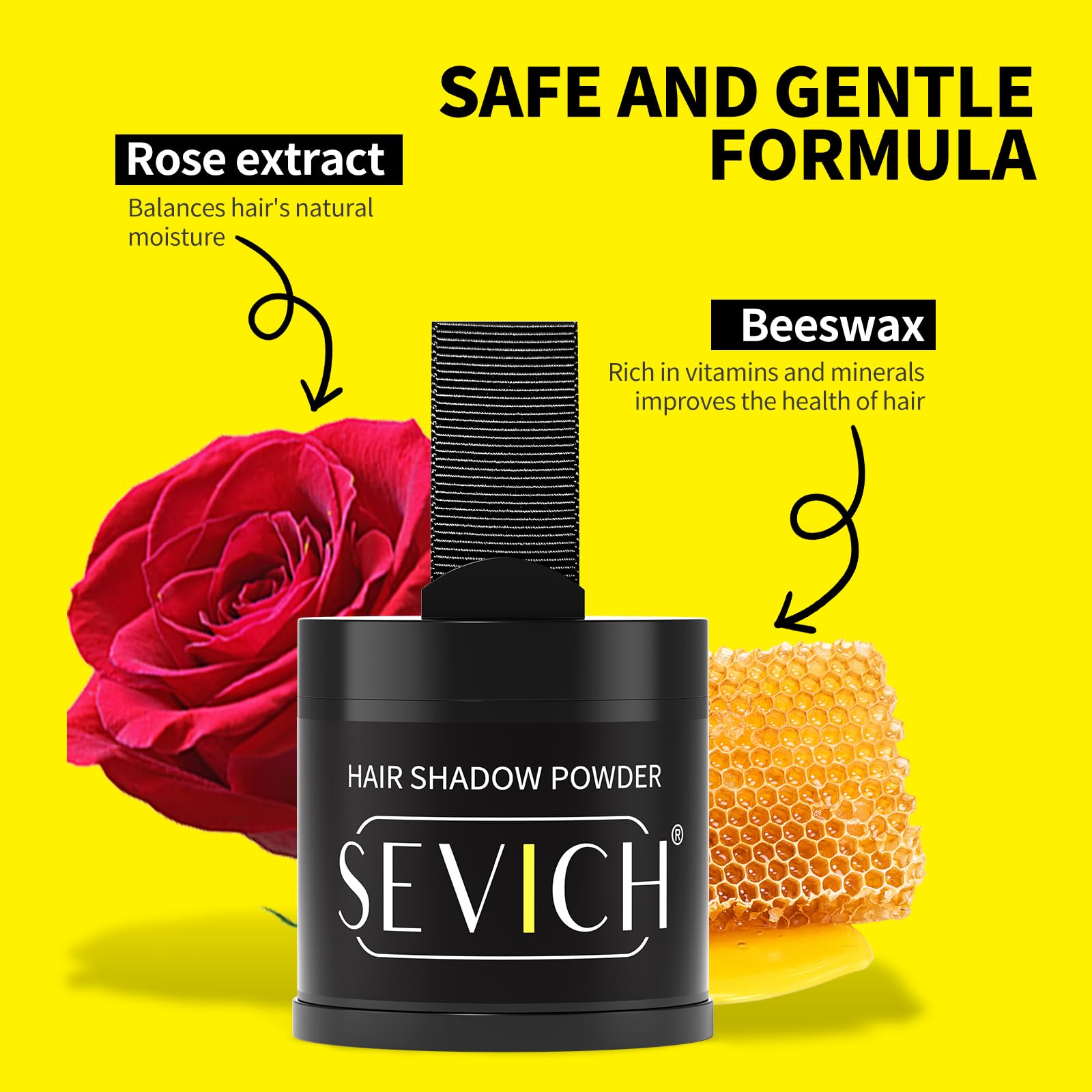 Sevich Hairline Powder 10G Large Capacity,Instantly Conceals Hair Loss,Root Touch Up Powder,Hair Shadow Toppers For Women & Men