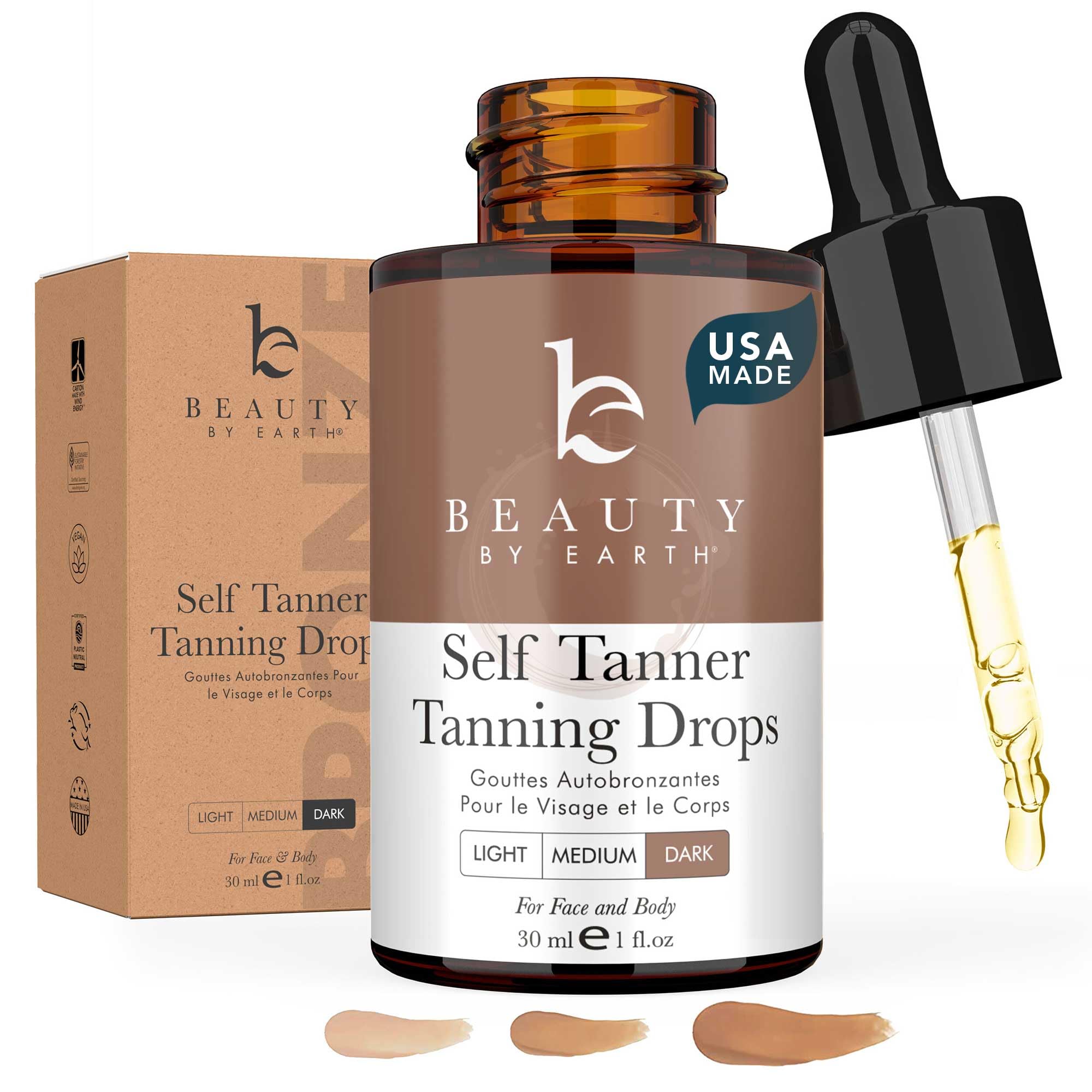 Self Tanning Drops - Face Tanner Drops Ultra Dark - Bronzer Drops - Self Tanner for Face - Self Tanners Best Sellers - Face Tann
