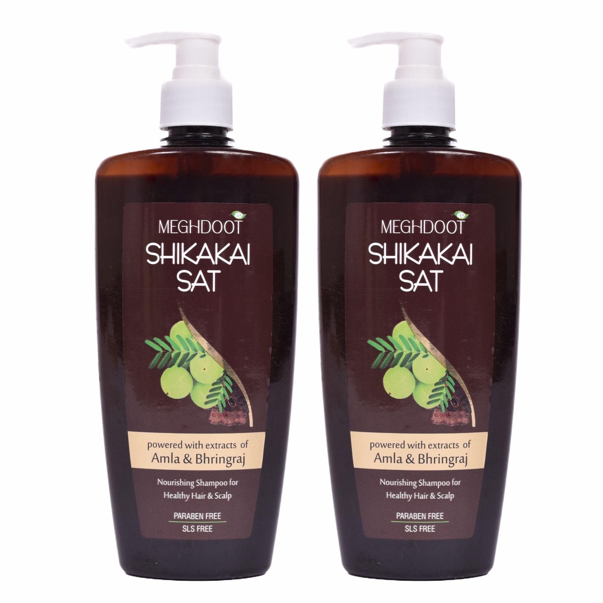 Meghdoot Ayurvedic Shikakai Shampoo Enriched With Natural Extract Of Amla & Shikakai For Hair Fall Control Dandruff Control Stro