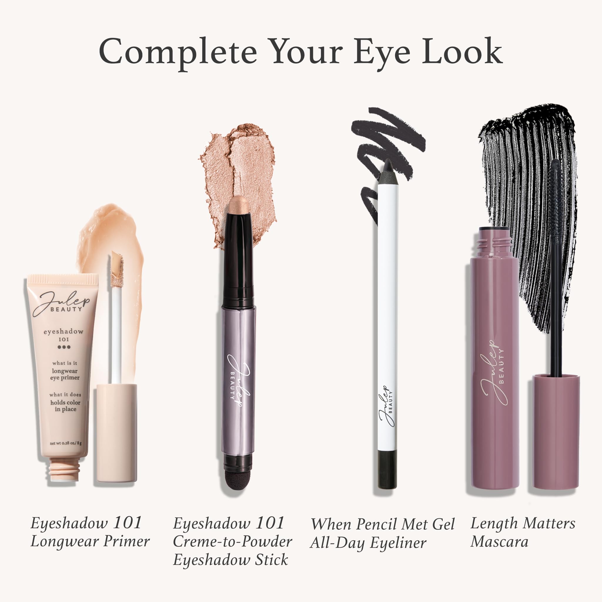 Julep Eyeshadow 101 Crme To Powder Waterproof Eyeshadow Stick, Lavender Matte