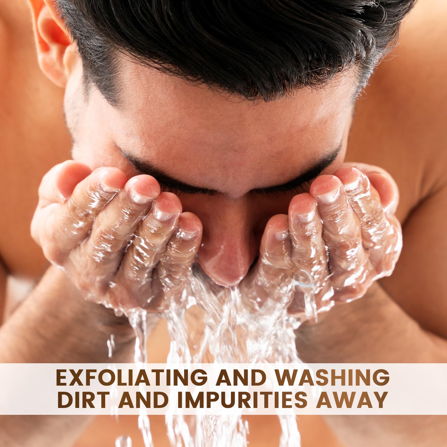 Mga Vegan Face Scrub - Scruff Rescue Face Scrub, Daily Exfoliator & Face Wash For Deep Cleaning  Prevents Blackheads & Ingrown H