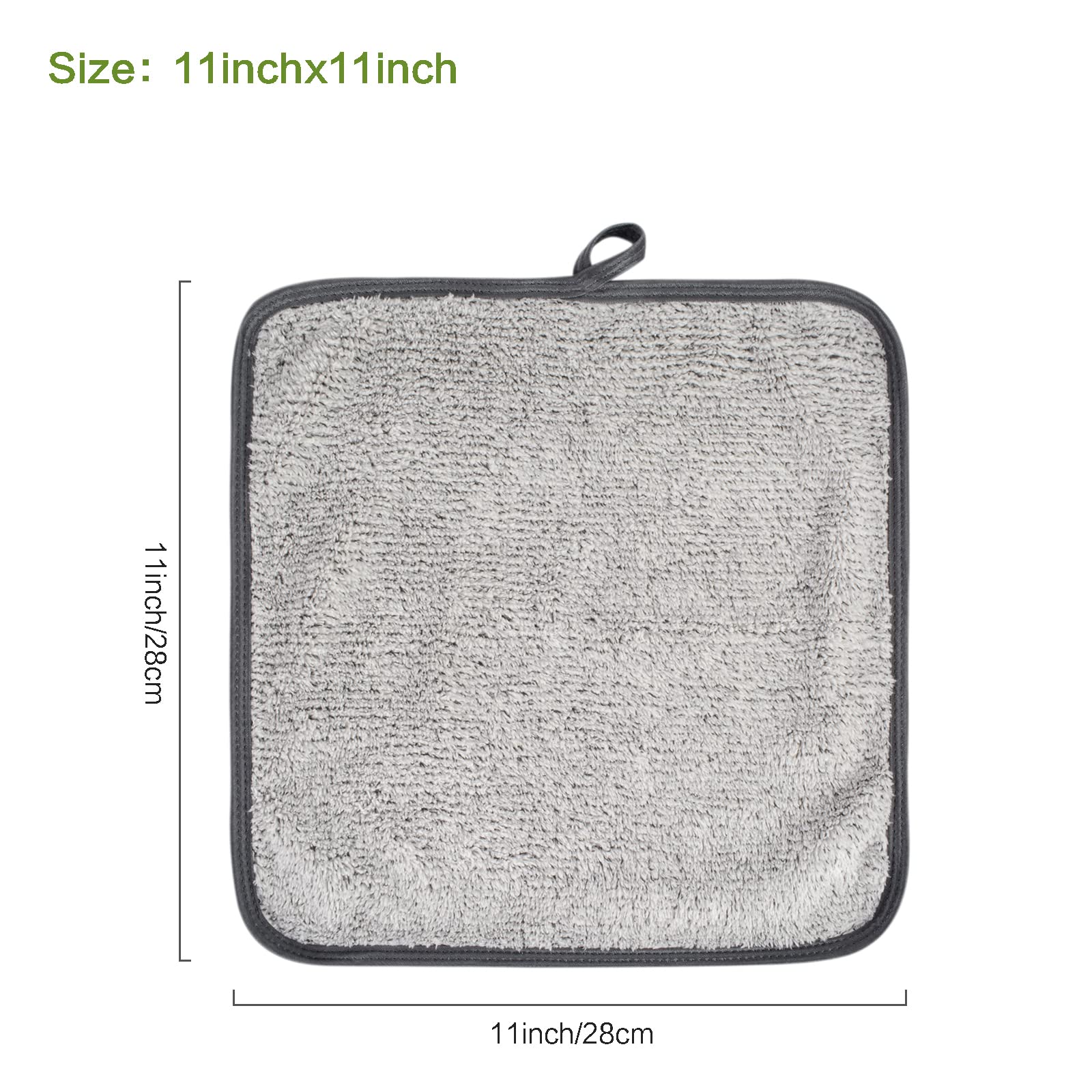 Sunland Microfiber Face Towels Reusable Makeup Remover Cloth Face Cloth Facial Washcloths For Bath 11Inchx11Inch 6 Pack