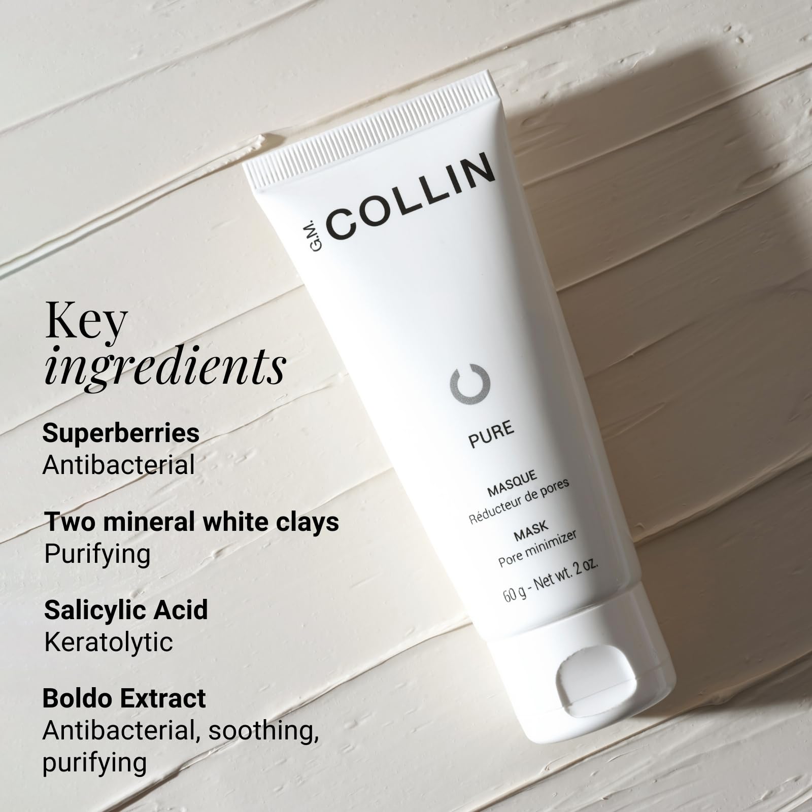 G.M. Collin Pure Mask | Acne Treatment Facial Mask With Salicylic Acid And Hydrating Super-Berries