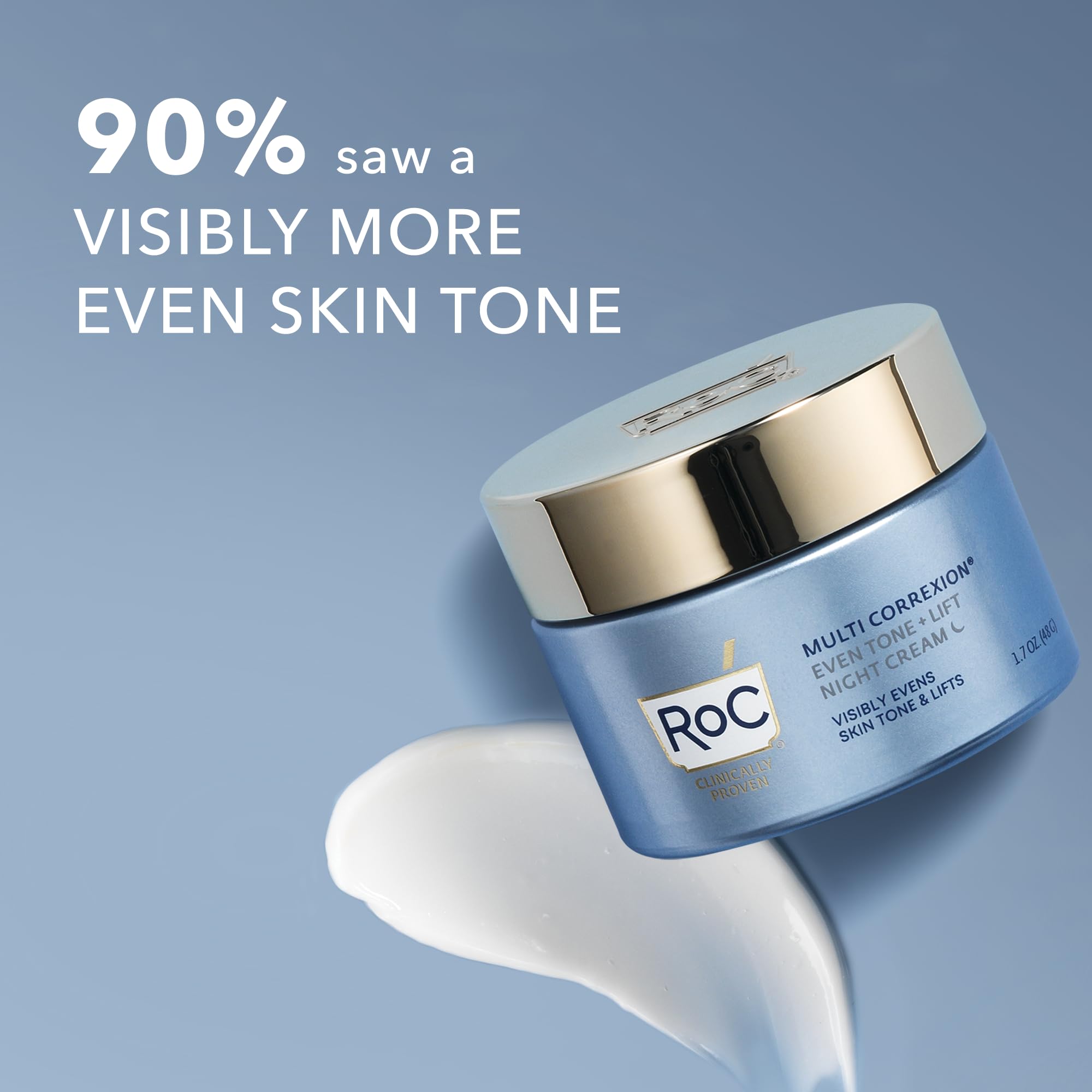 Roc Multi Correxion 5 In 1 Restoring/Anti Aging Facial Night Cream With Hexinol, 1.7 Ounces (Packaging May Vary)