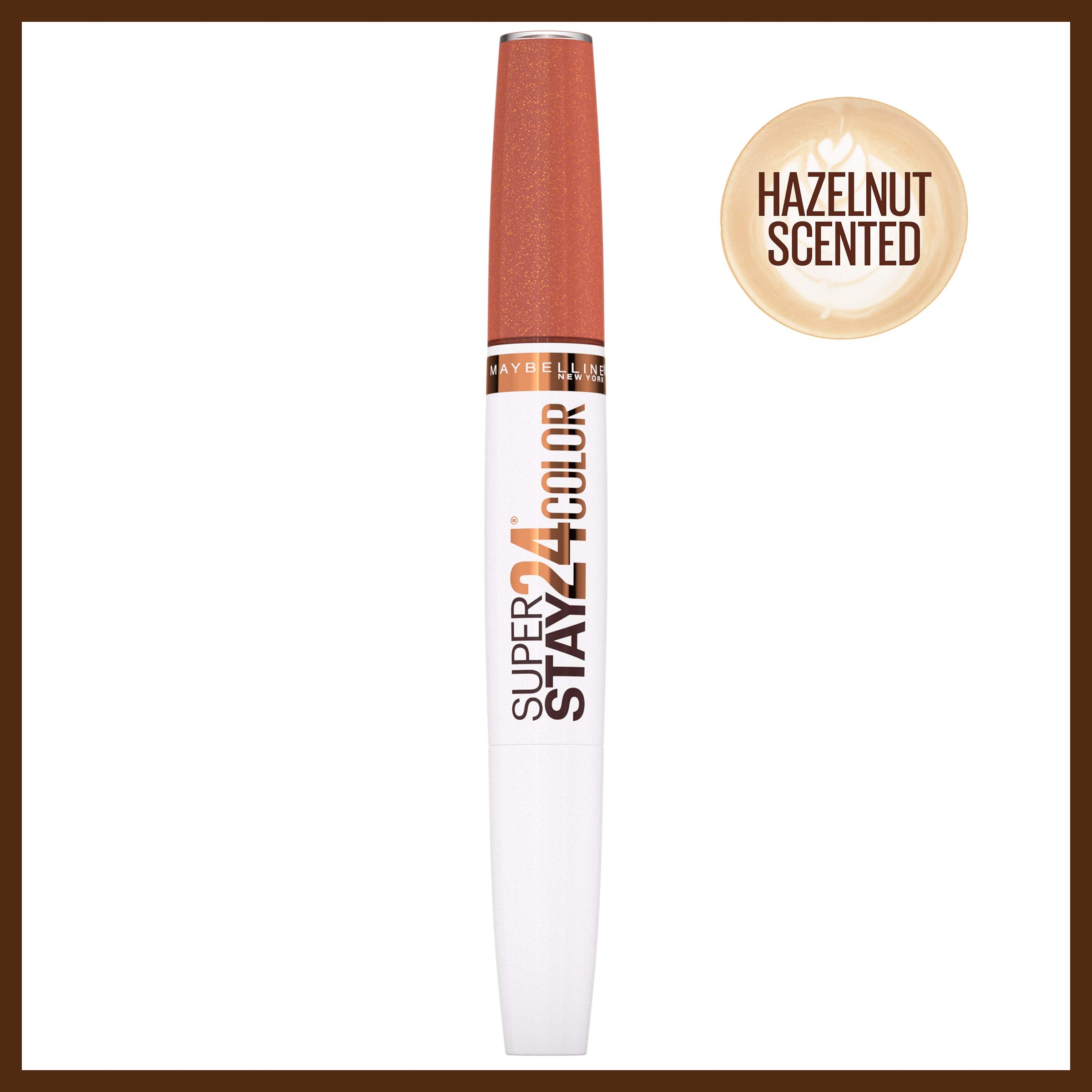 Maybelline Superstay 24, 2-Step Liquid Lipstick, Coffee Edition, Hushed Hazelnut