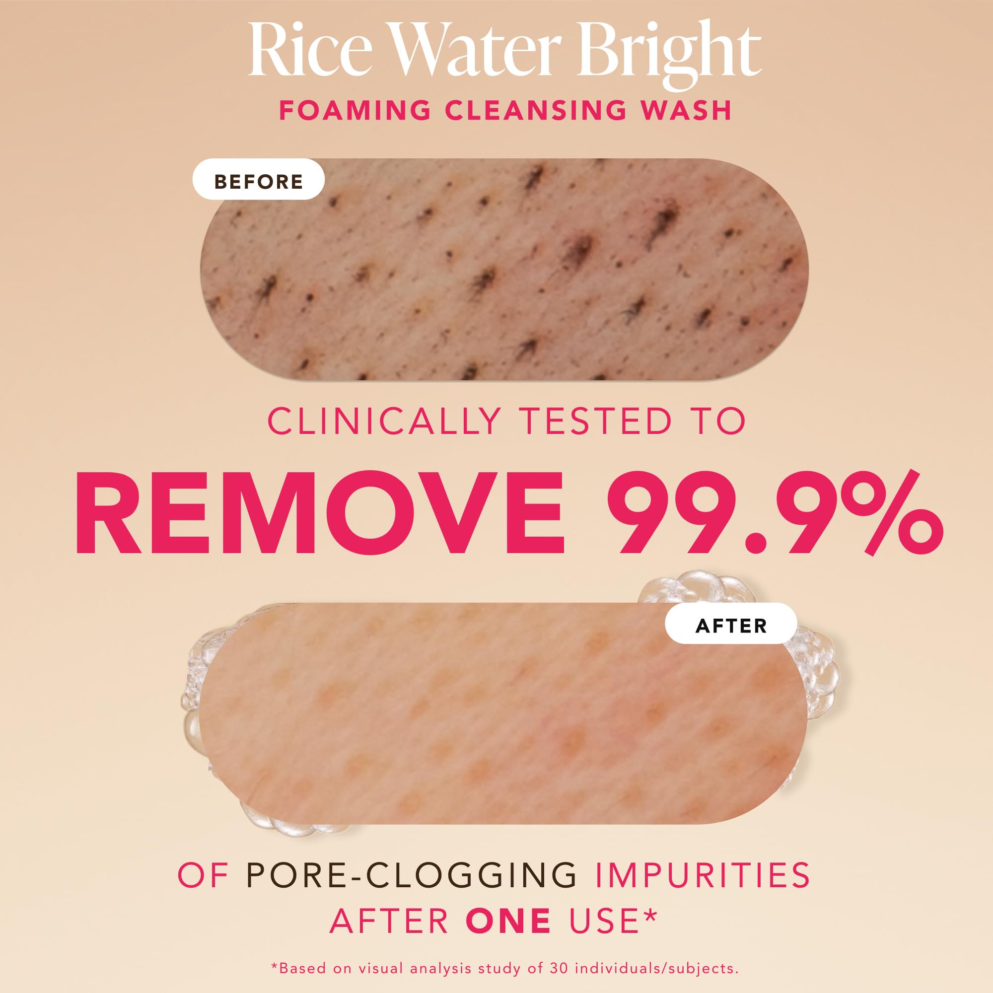 The Face Shop Rice Water Bright Double Cleansing Duo Set With Ceramide, Korean Skin Care, Gentle Face Wash & Pore Control Cleans