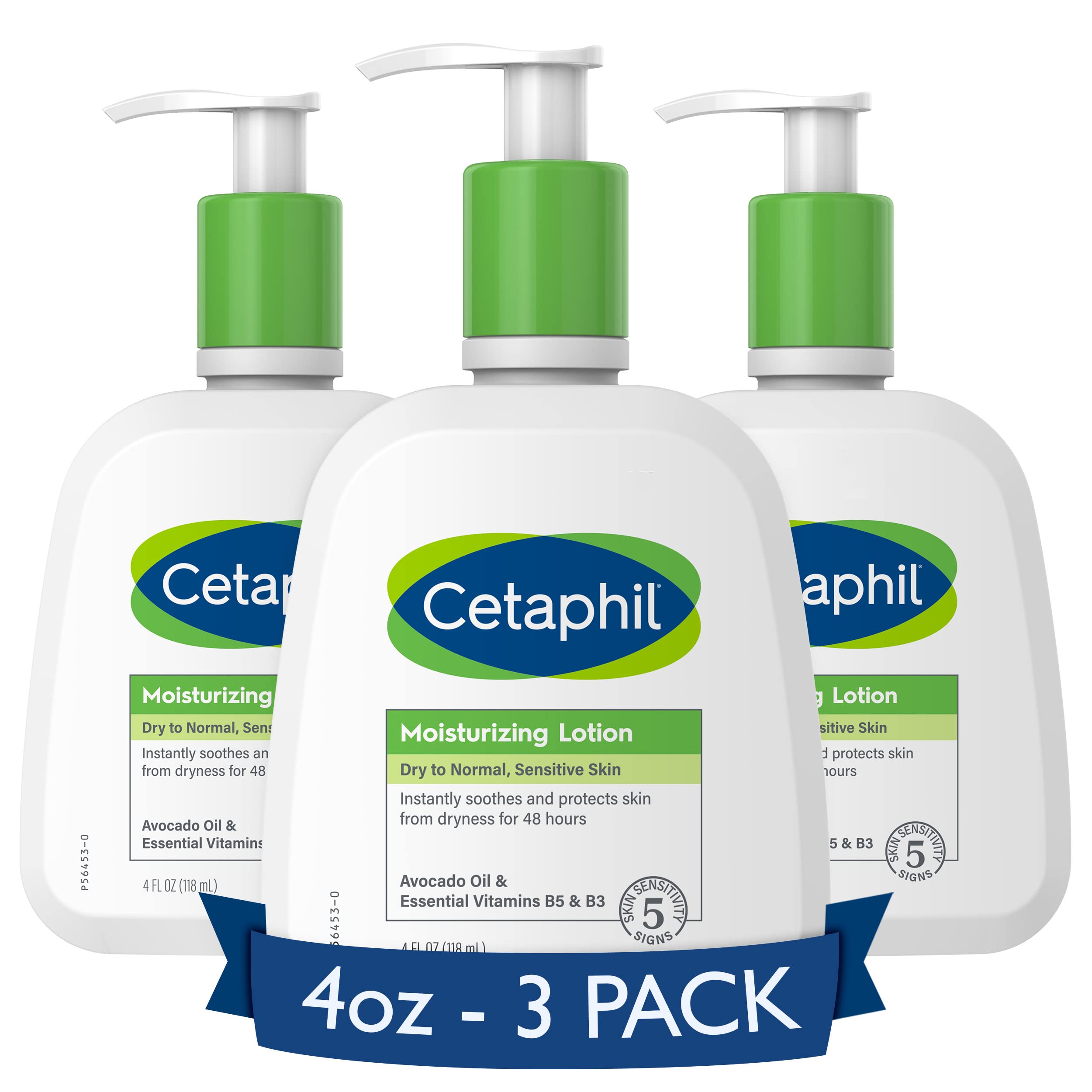 Cetaphil Body Moisturizer, Hydrating Moisturizing Lotion For All Skin Types, Suitable For Sensitive Skin, New 4 Oz Pack Of 3, Fr