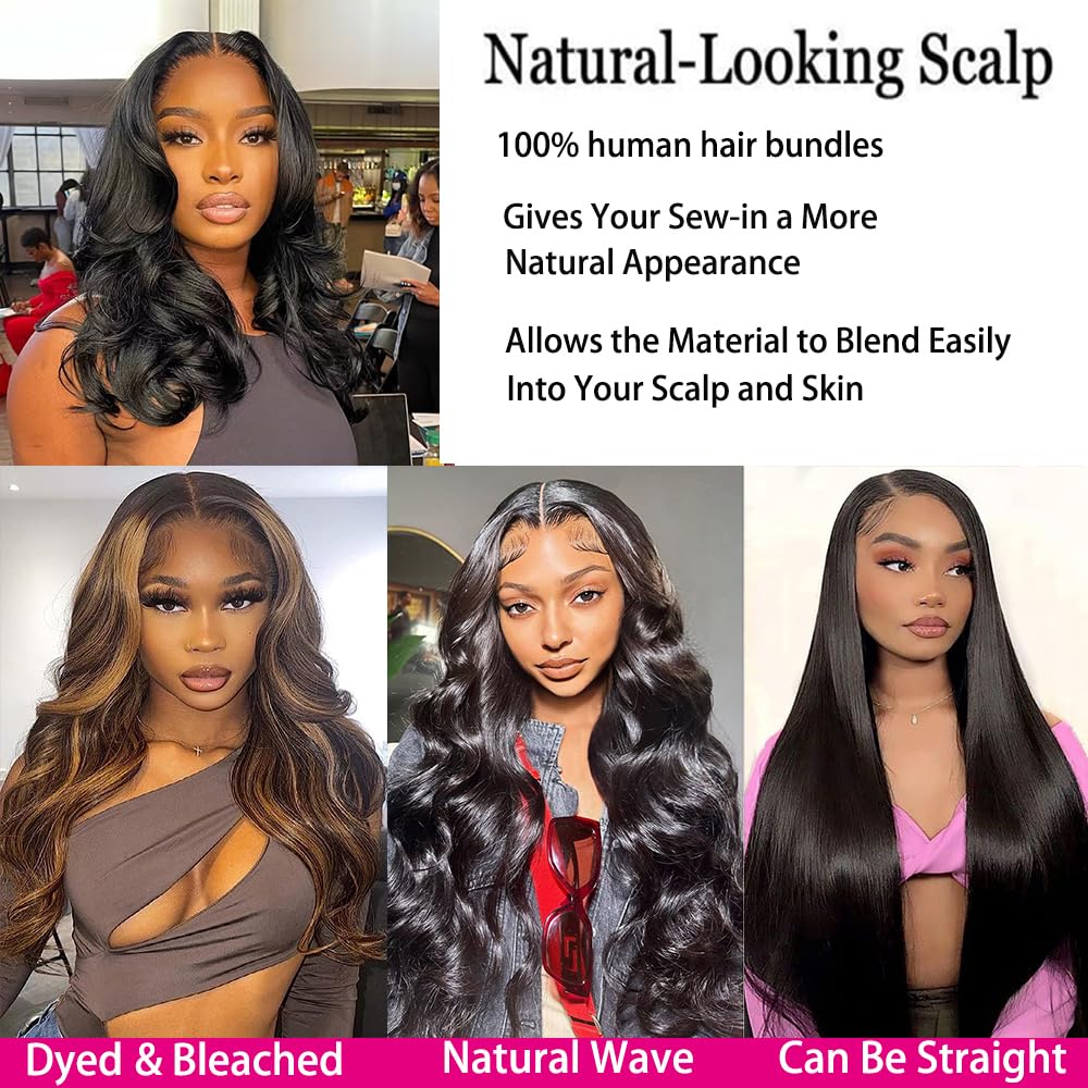 10A Body Wave Bundles With Closure (24 26 28+20) Brazilian Human Hair 3 Bundles With 4X4 Lace Closure 100% Unprocessed Virgin Ha