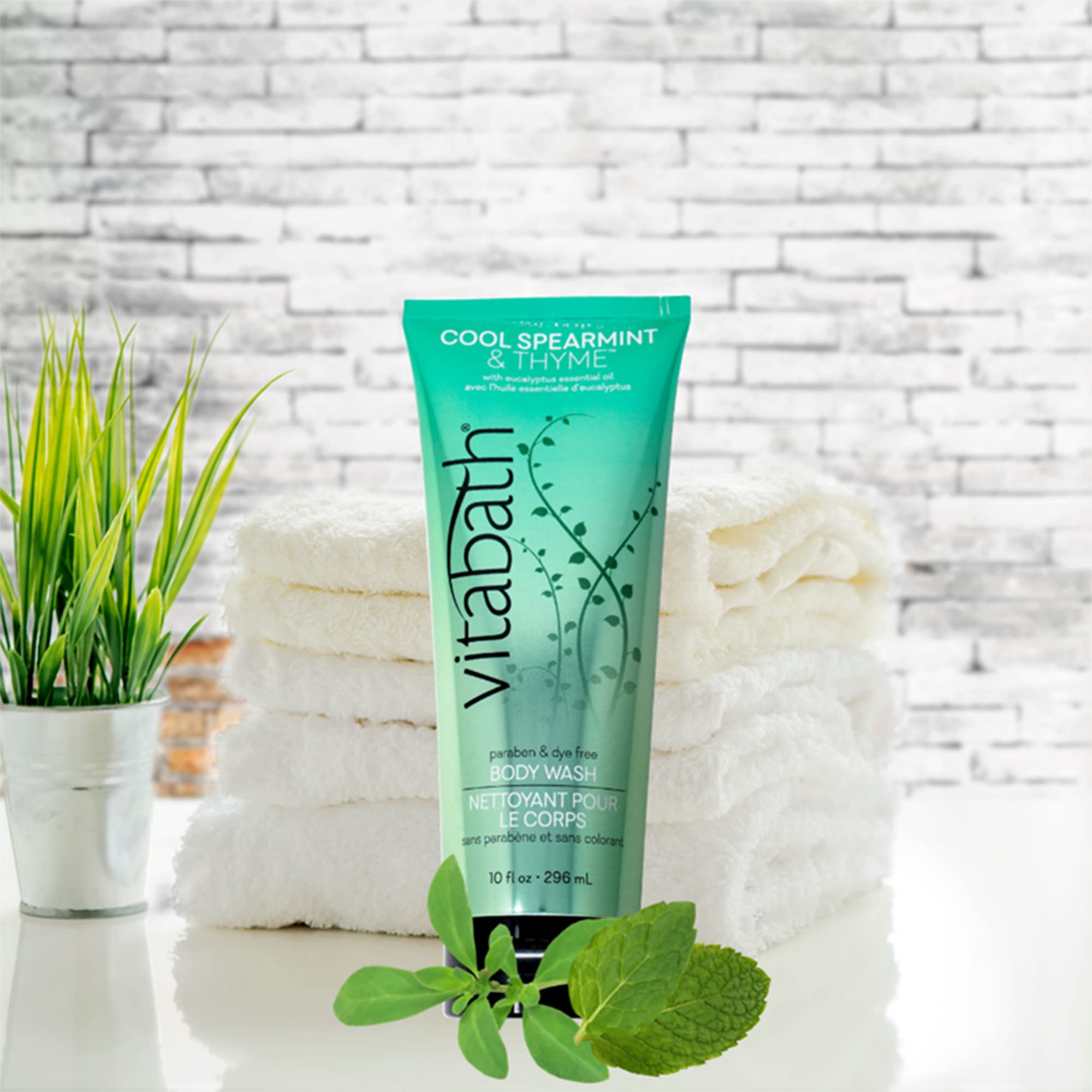 Vitabath Body Wash, Cool Spearmint & Thyme, 10 Fluid Ounce